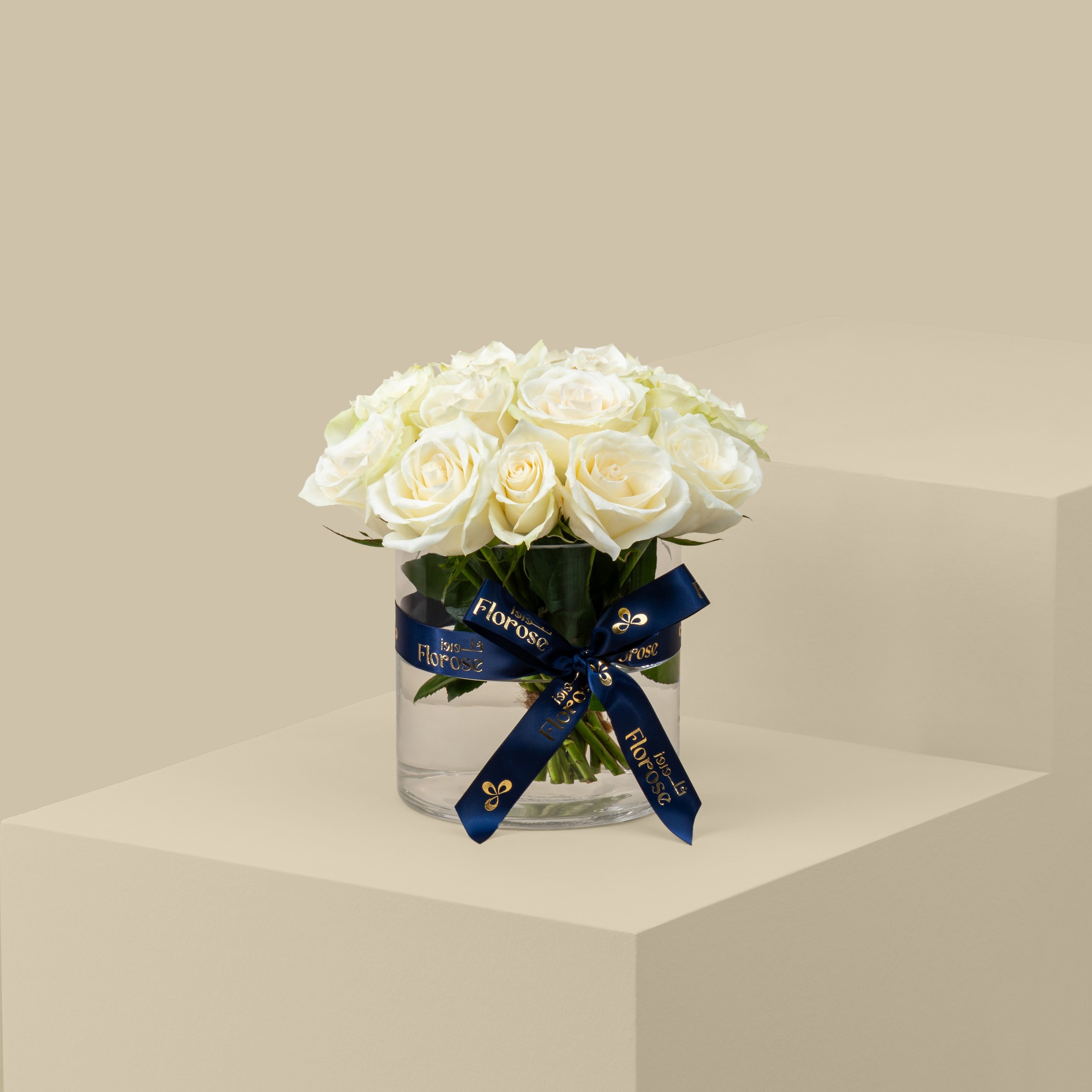 Unique Rose Vase White | 20 Flowers Unique Rose Vase White | 20 Flowers