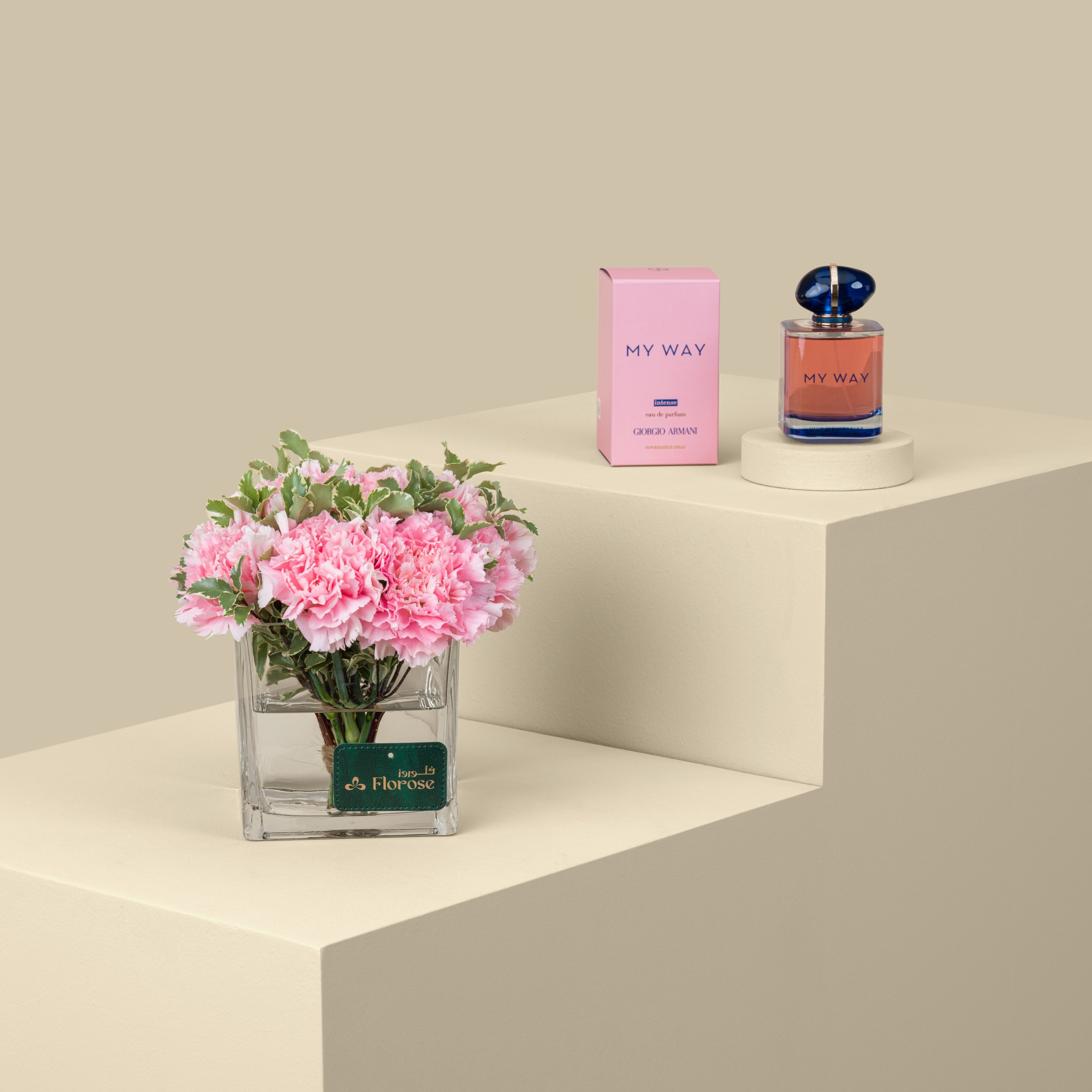Giorgio Armani My Way Intense EDP | Pink Flowers Vase Giorgio Armani My Way Intense EDP | Pink Flowers Vase