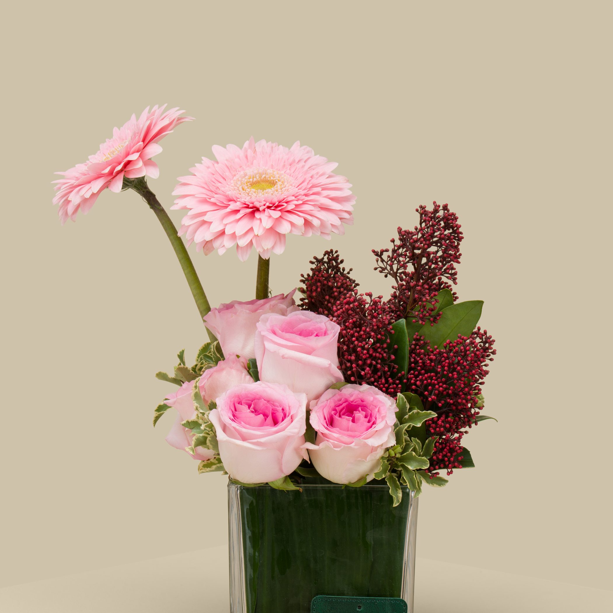 Pink Breeze Square Vase Pink Breeze Square Vase