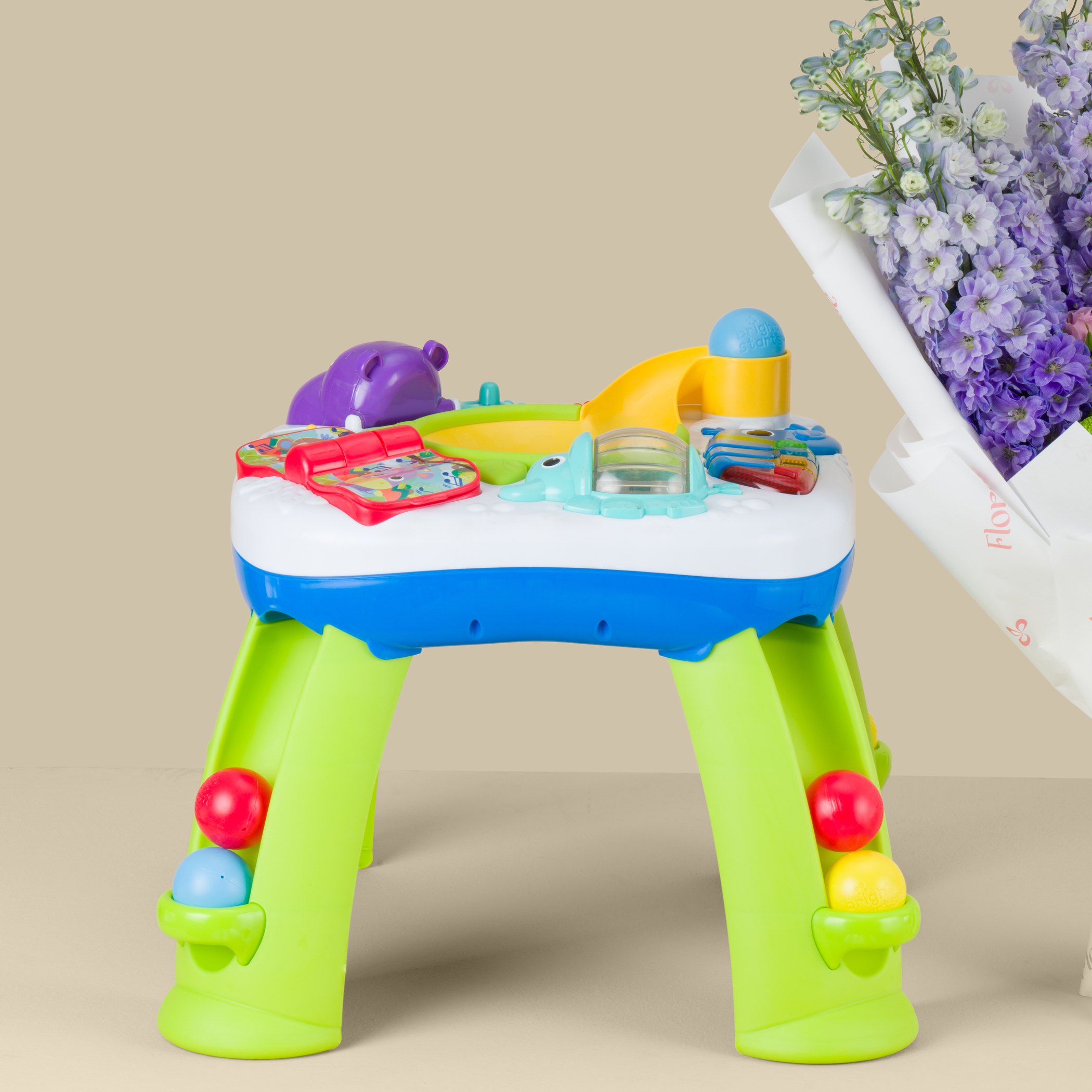 Bright Starts Ball Get Rollin Activity Table | Delicate Bouquet Bright Starts Ball Get Rollin Activity Table | Delicate Bouquet