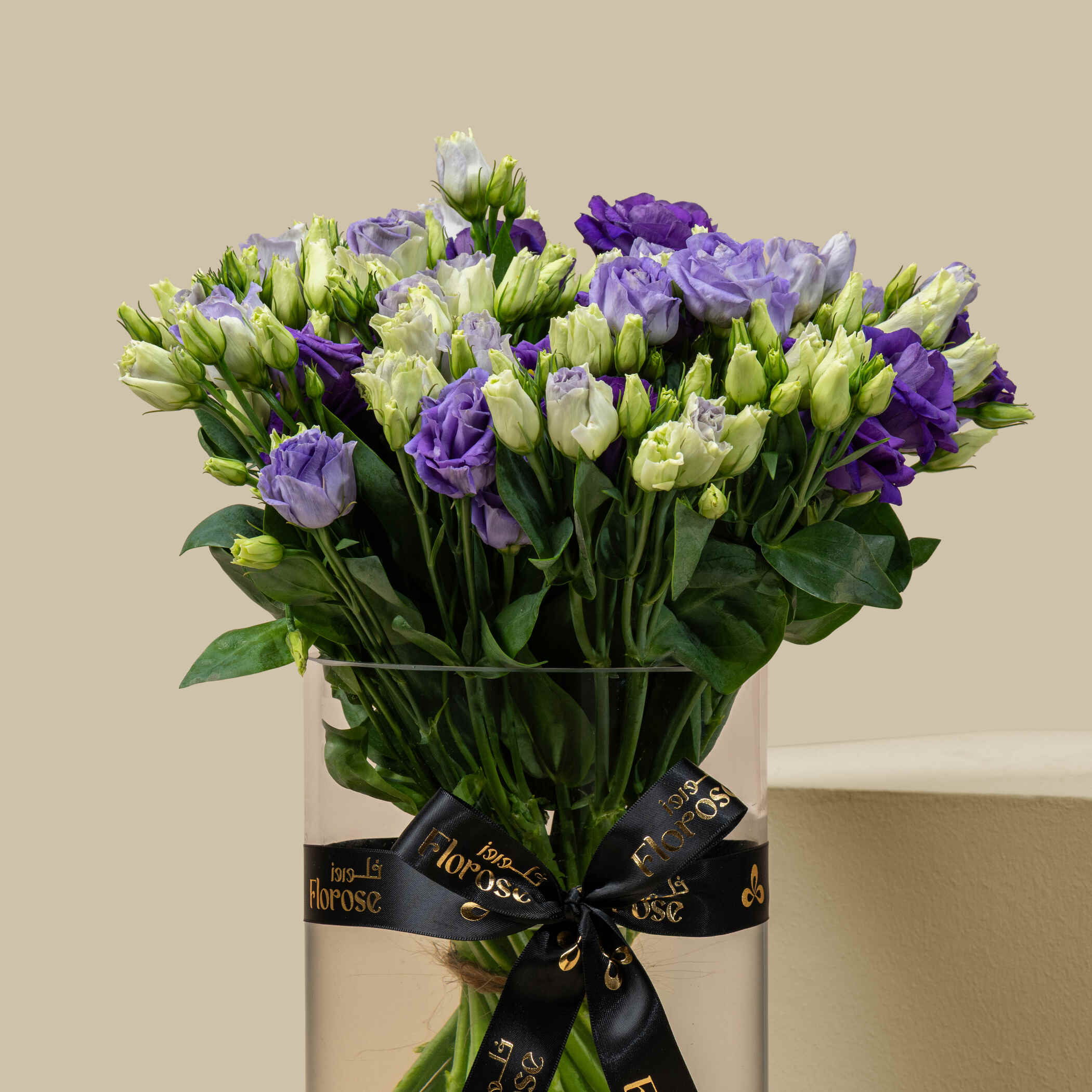 Blue Eustoma Vase Blue Eustoma Vase