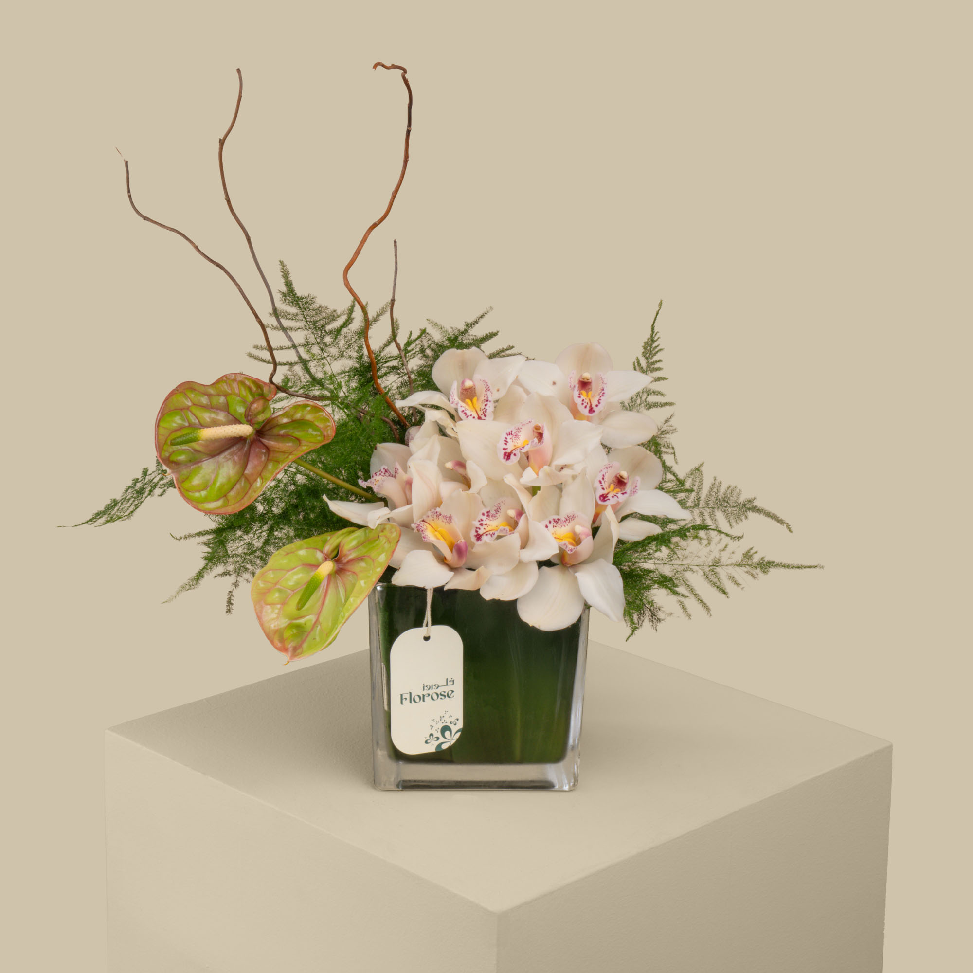 Crisp Bloom Square Vase Crisp Bloom Square Vase