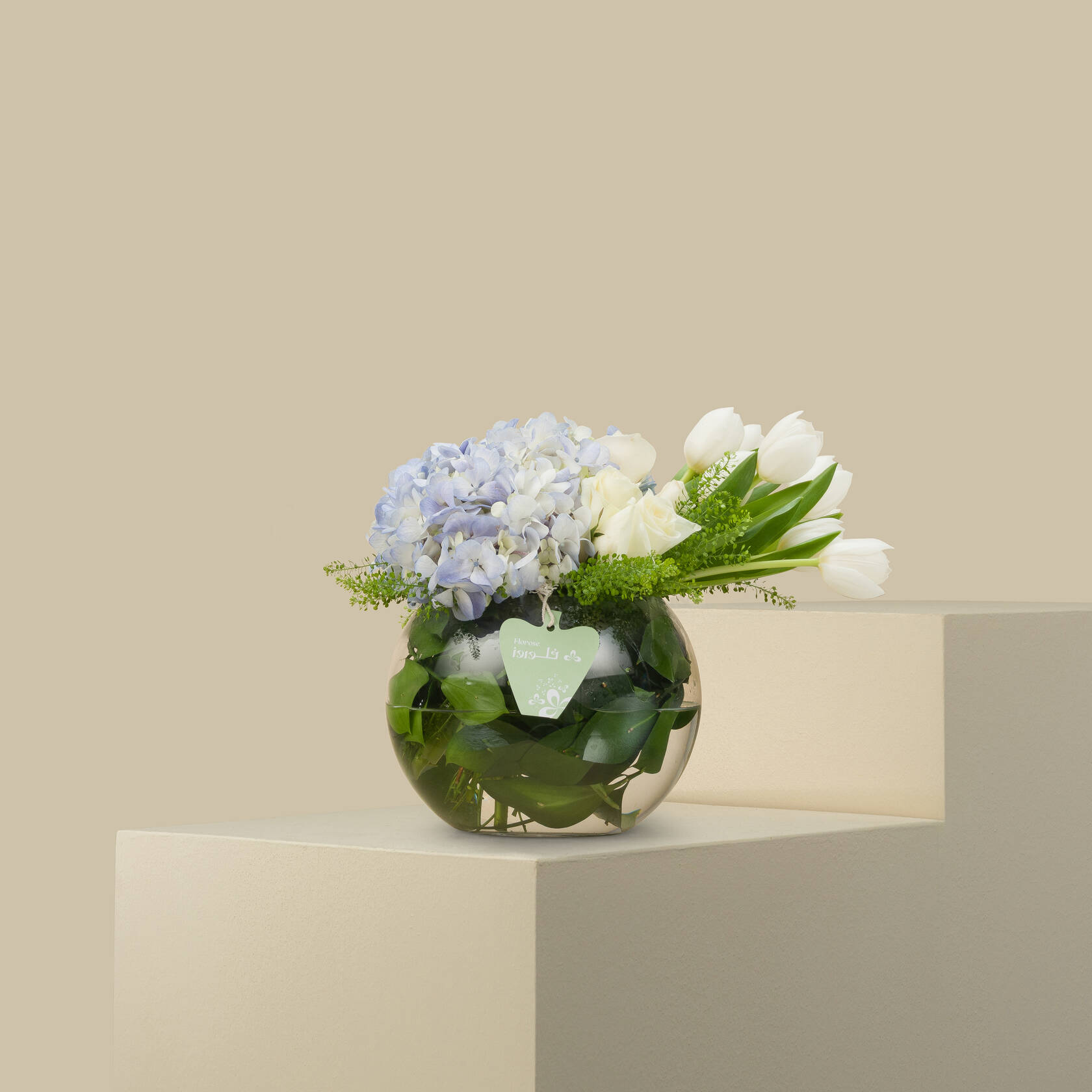 White Dew Round Vase White Dew Round Vase