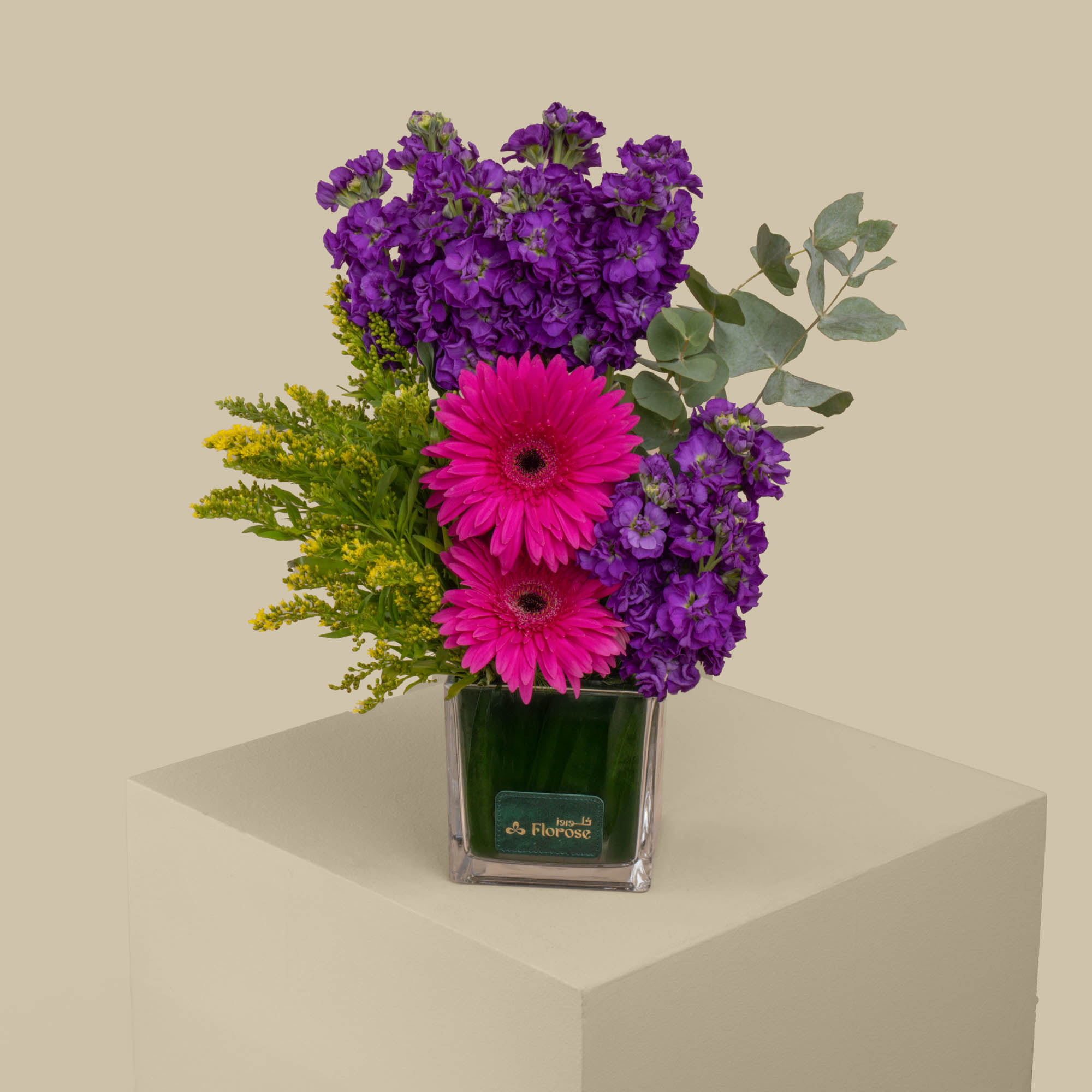 Twilight Blooms square Vase Twilight Blooms square Vase