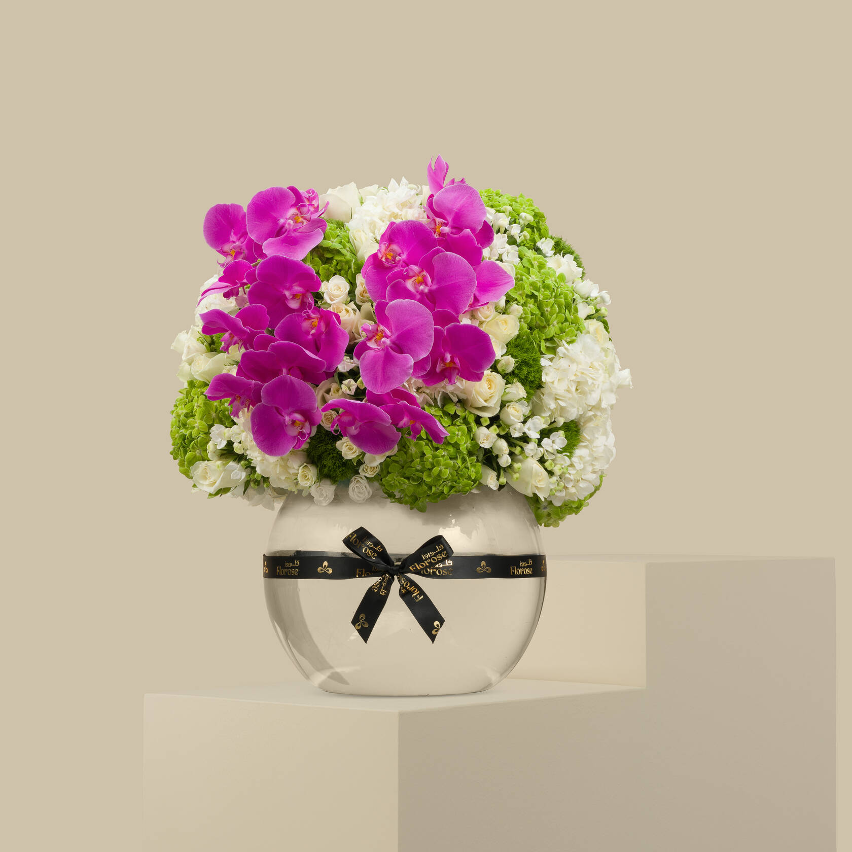 مزهرية دائرية زمردة مزهرية دائرية زمردة