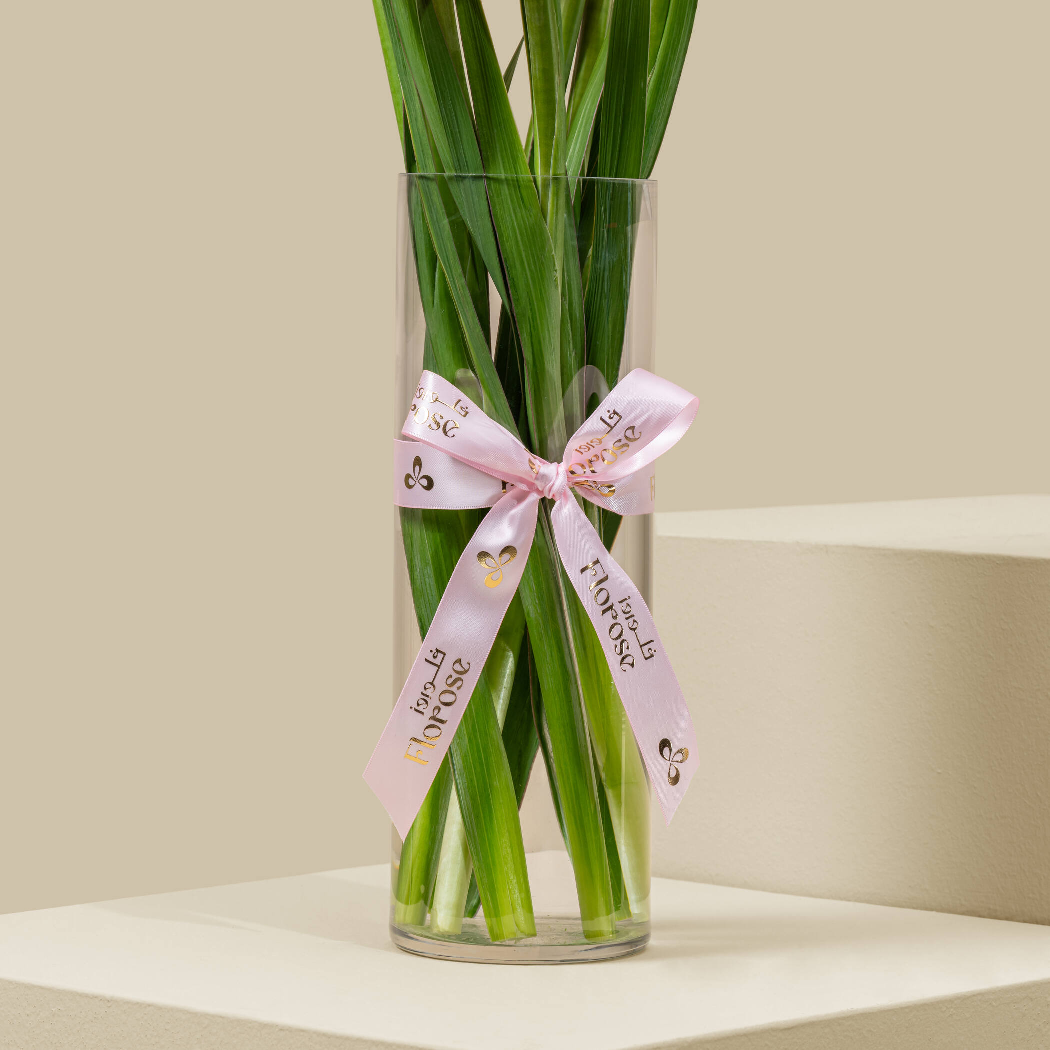 Peach Gladiolus Vase Peach Gladiolus Vase