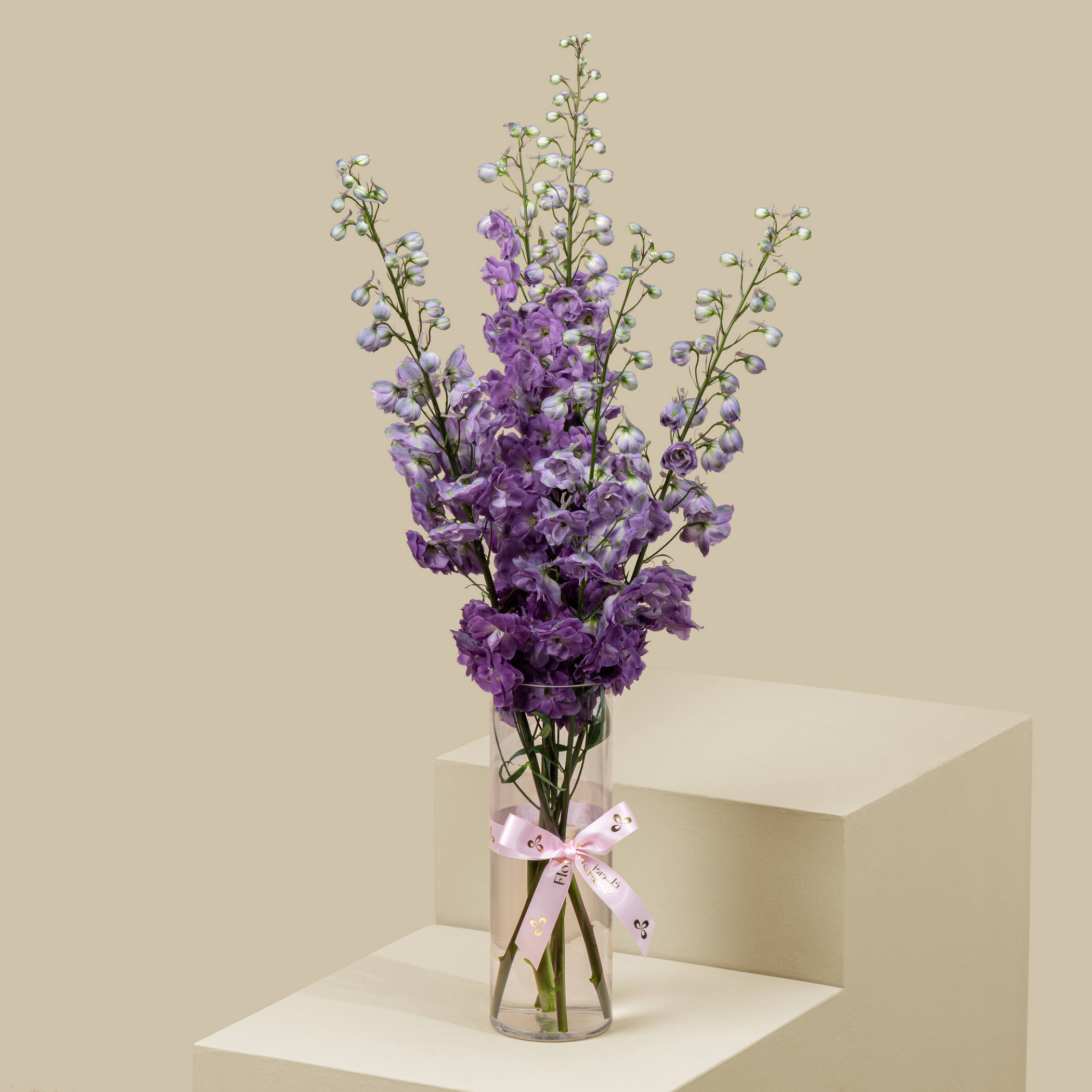 Light Purple Delphinium Vase Light Purple Delphinium Vase
