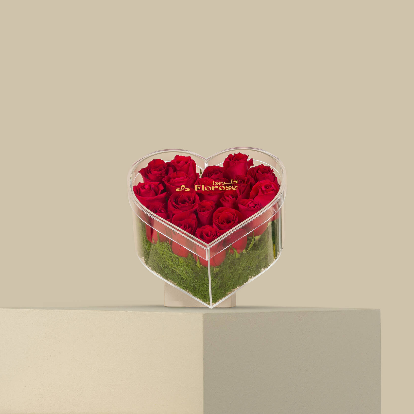 Acrylic Box Velvet Heart Acrylic Box Velvet Heart