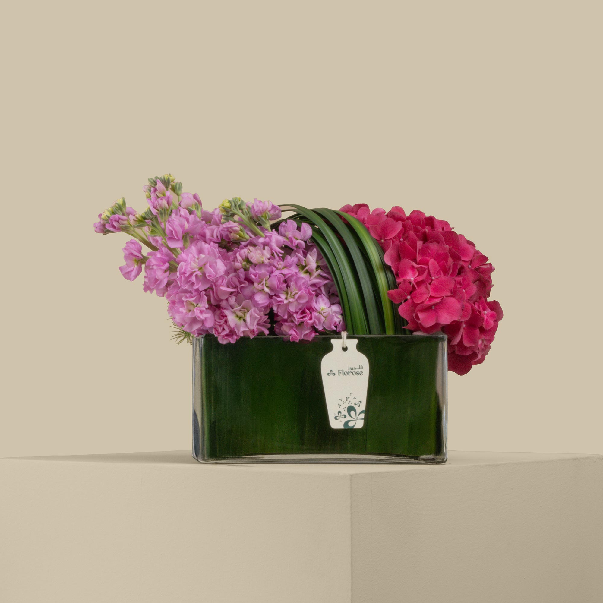 Rosy Glow Rec Vase Rosy Glow Rec Vase