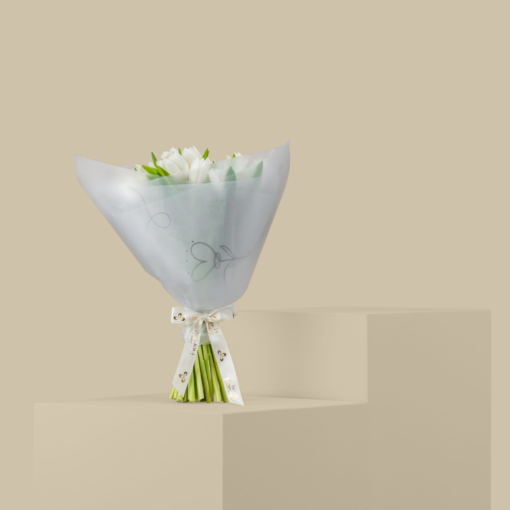 Tulip White Bouquet Tulip White Bouquet