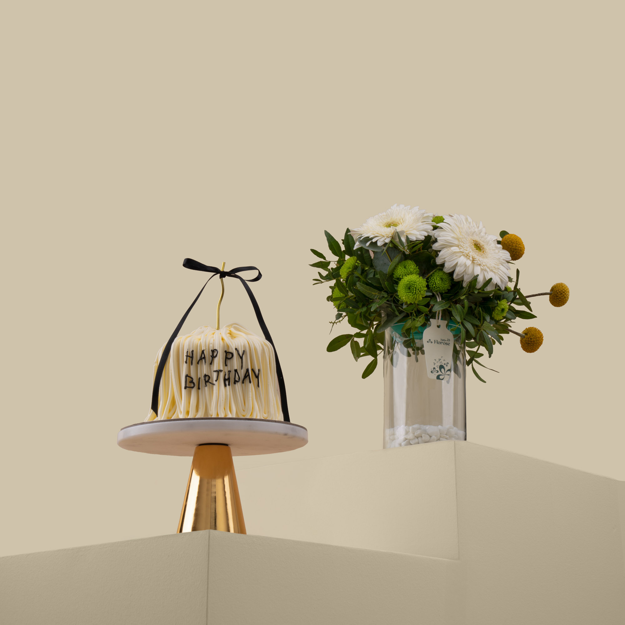 Sweet Atelier | Black & White Birthday Cake | Purity Vase Sweet Atelier | Black & White Birthday Cake | Purity Vase