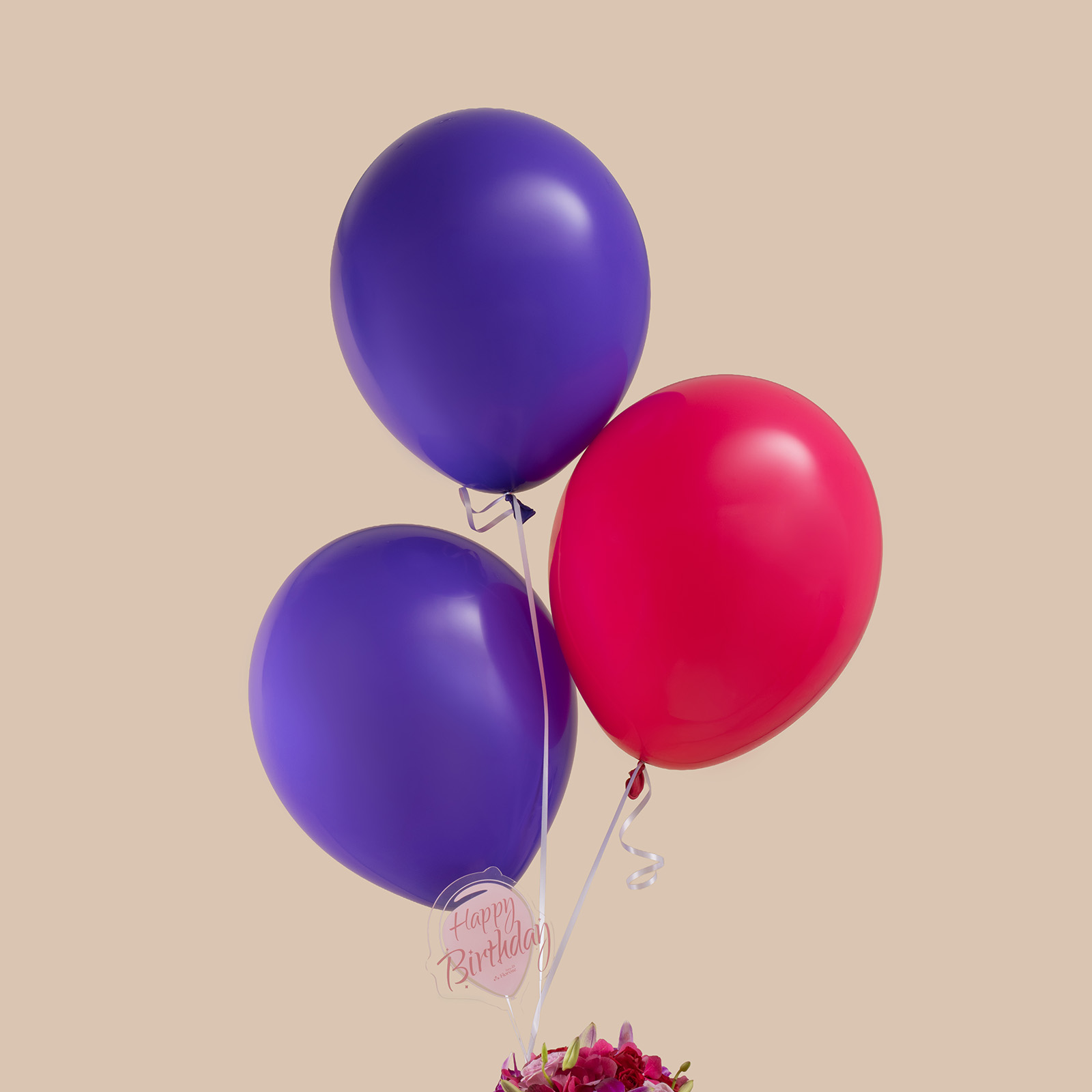 Purple Birthday Round Vase Purple Birthday Round Vase