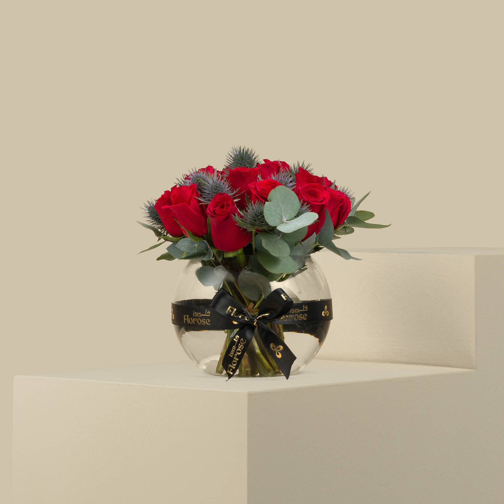 Scarlet Veil Round Vase Scarlet Veil Round Vase