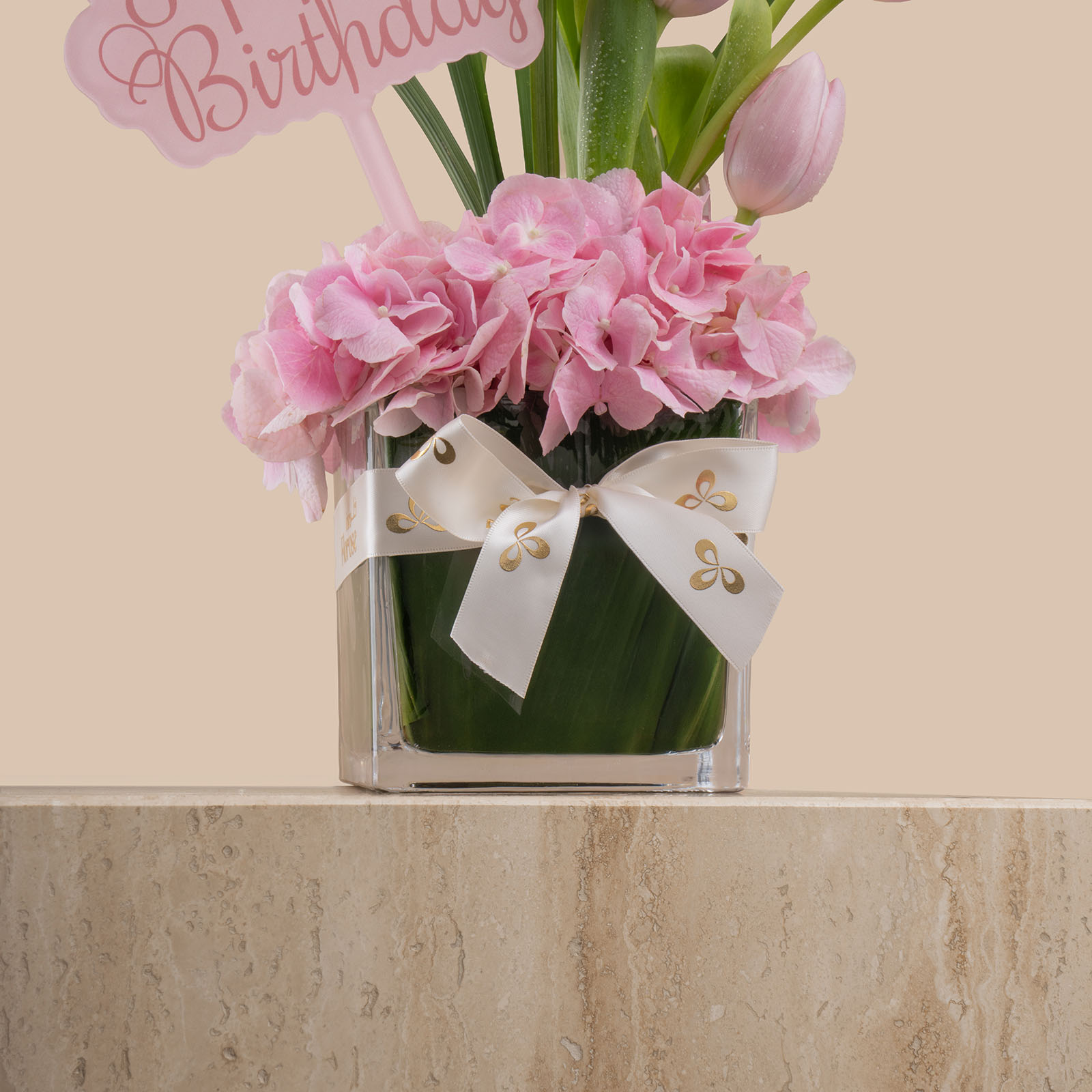 Rosé Reverie Square Vase Rosé Reverie Square Vase
