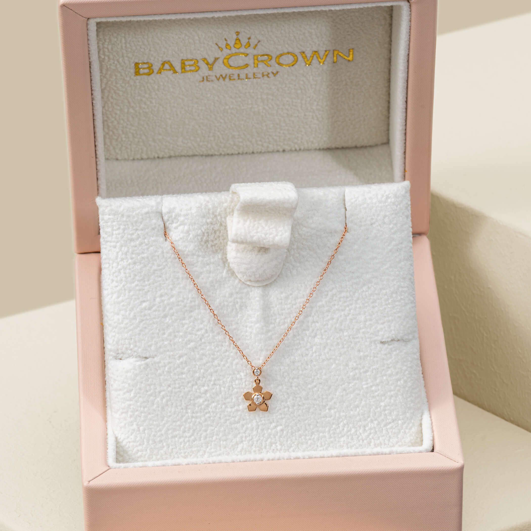 Baby Crown | Diamond Rose Necklace Baby Crown | Diamond Rose Necklace