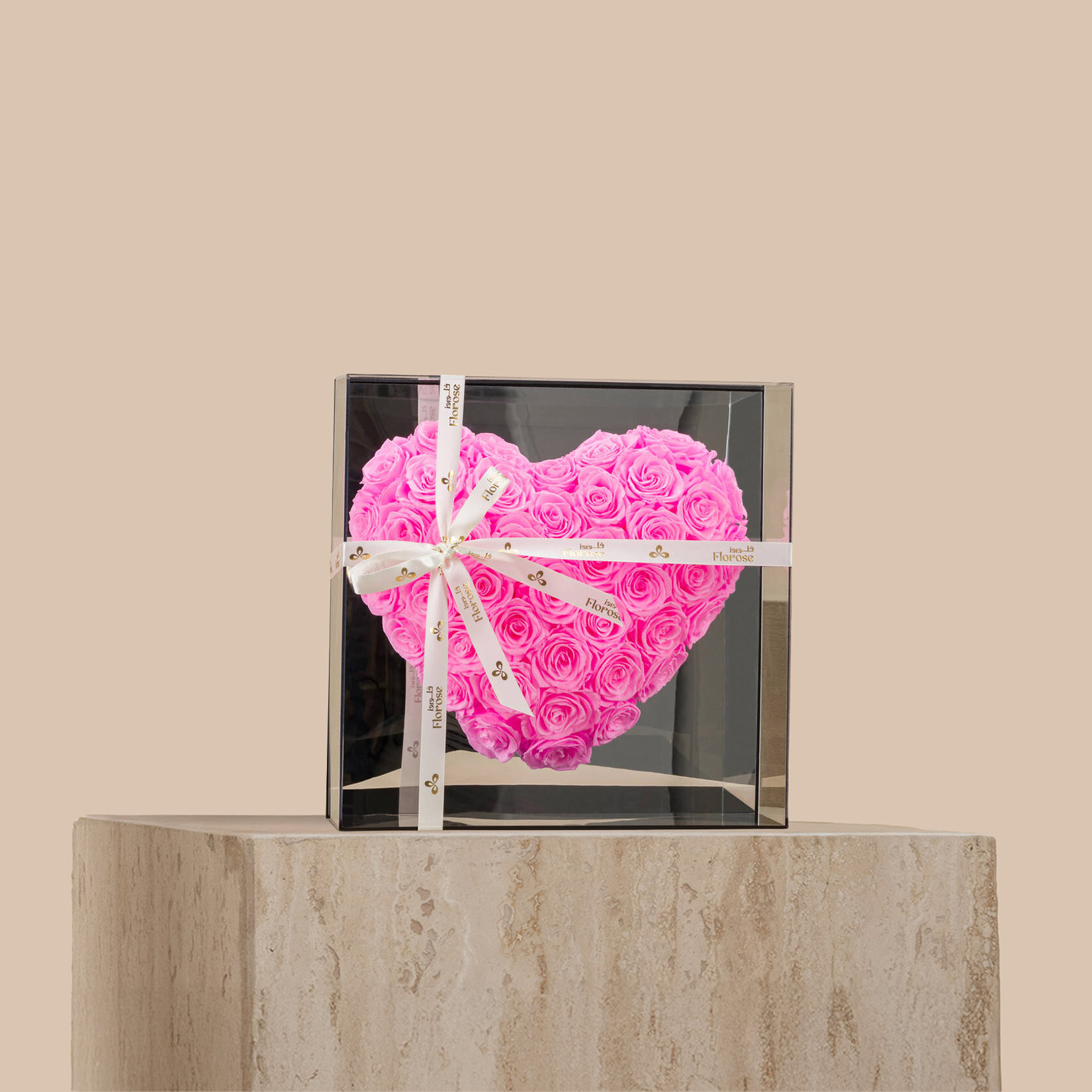 Pink Heart Preserved Roses Pink Heart Preserved Roses