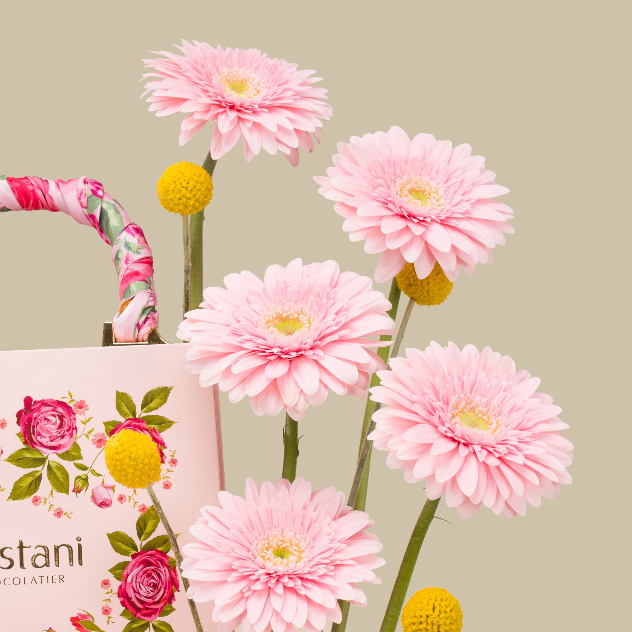 Bostani Large Chocolate Bag | Fantasy Flowers Bostani Large Chocolate Bag | Fantasy Flowers