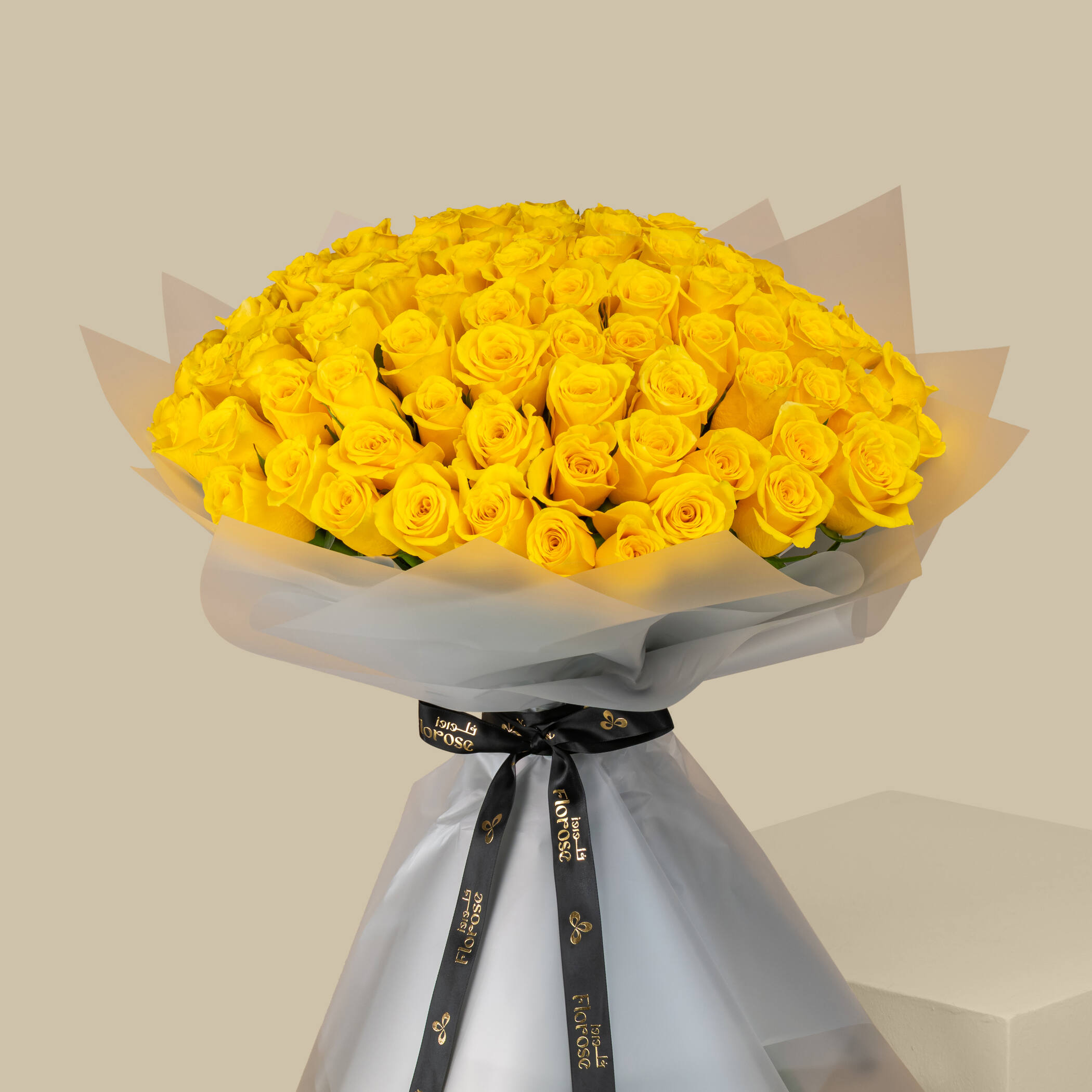Beautiful Rose Bouquet Yellow | 100 Flowers Beautiful Rose Bouquet Yellow | 100 Flowers