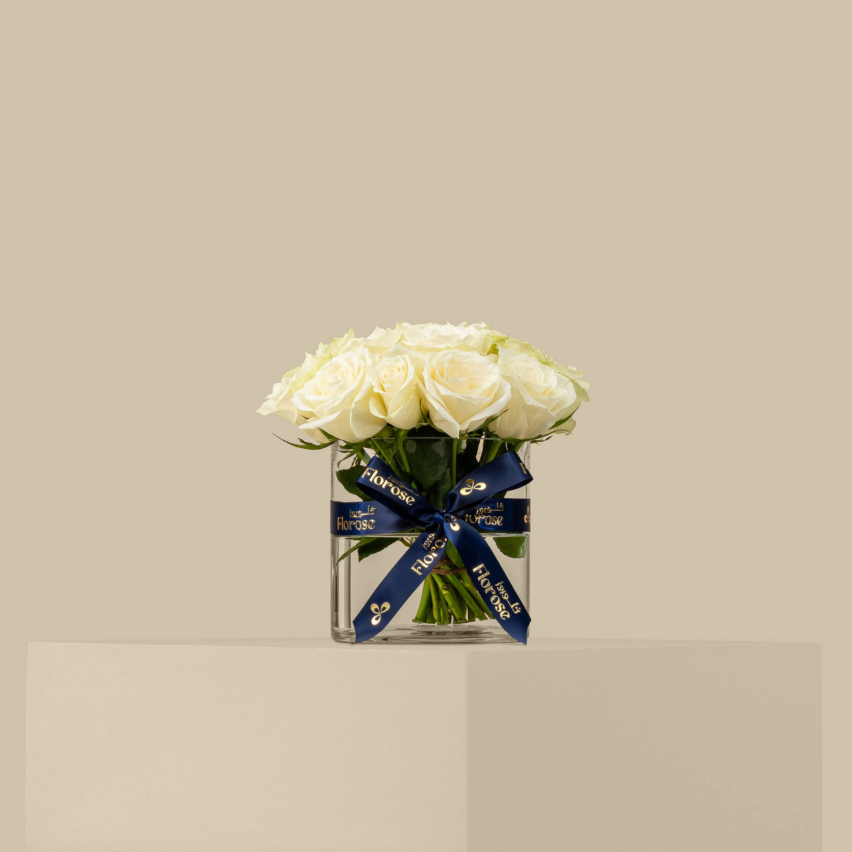 Unique Rose Vase White | 20 Flowers Unique Rose Vase White | 20 Flowers