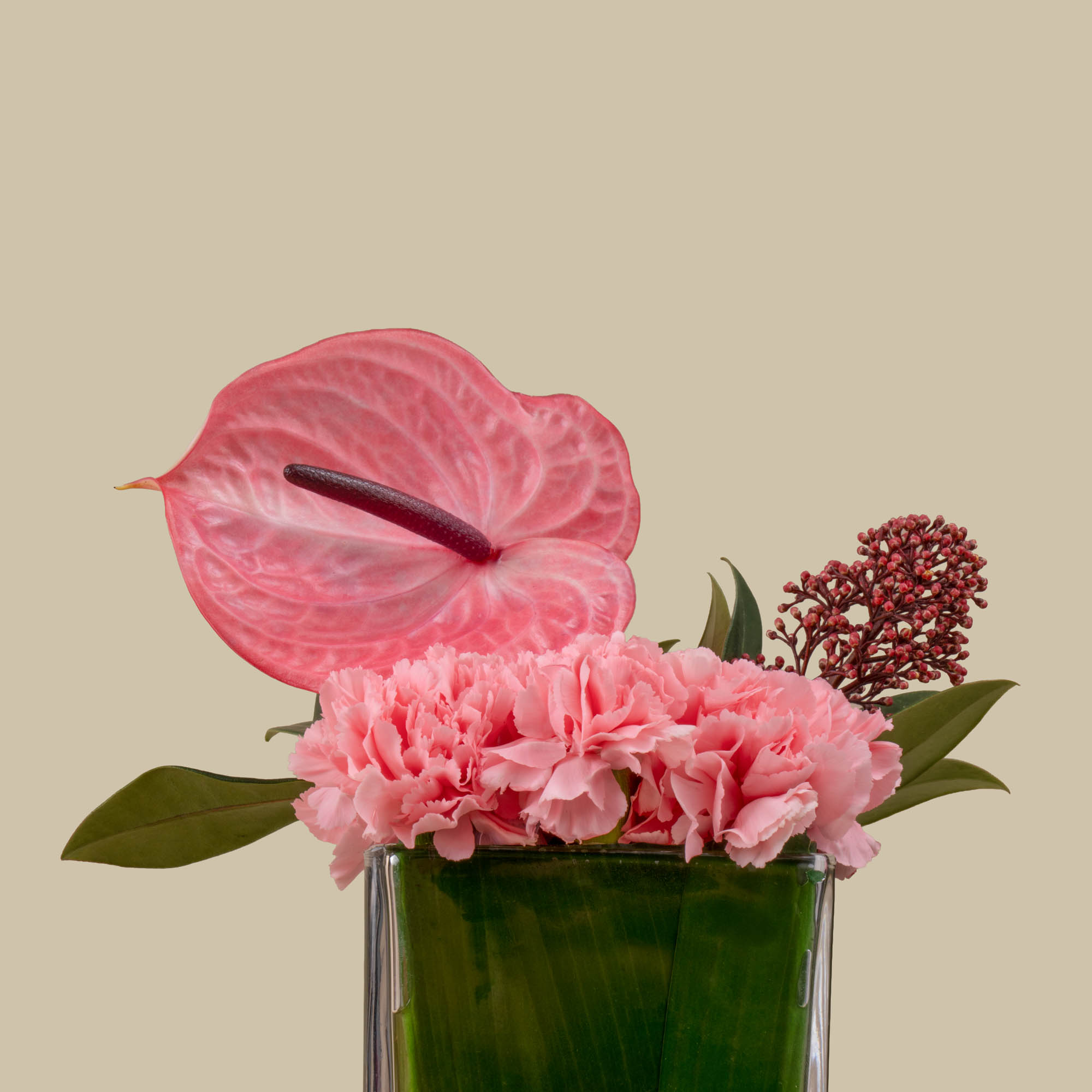 Sweet Atelier | Love Small Cake | Pink Grace Vase Sweet Atelier | Love Small Cake | Pink Grace Vase
