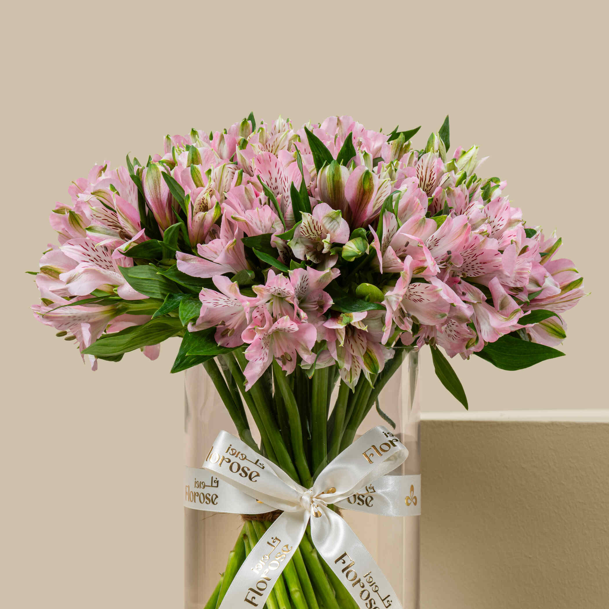 Pink Alstroemeria Vase Pink Alstroemeria Vase