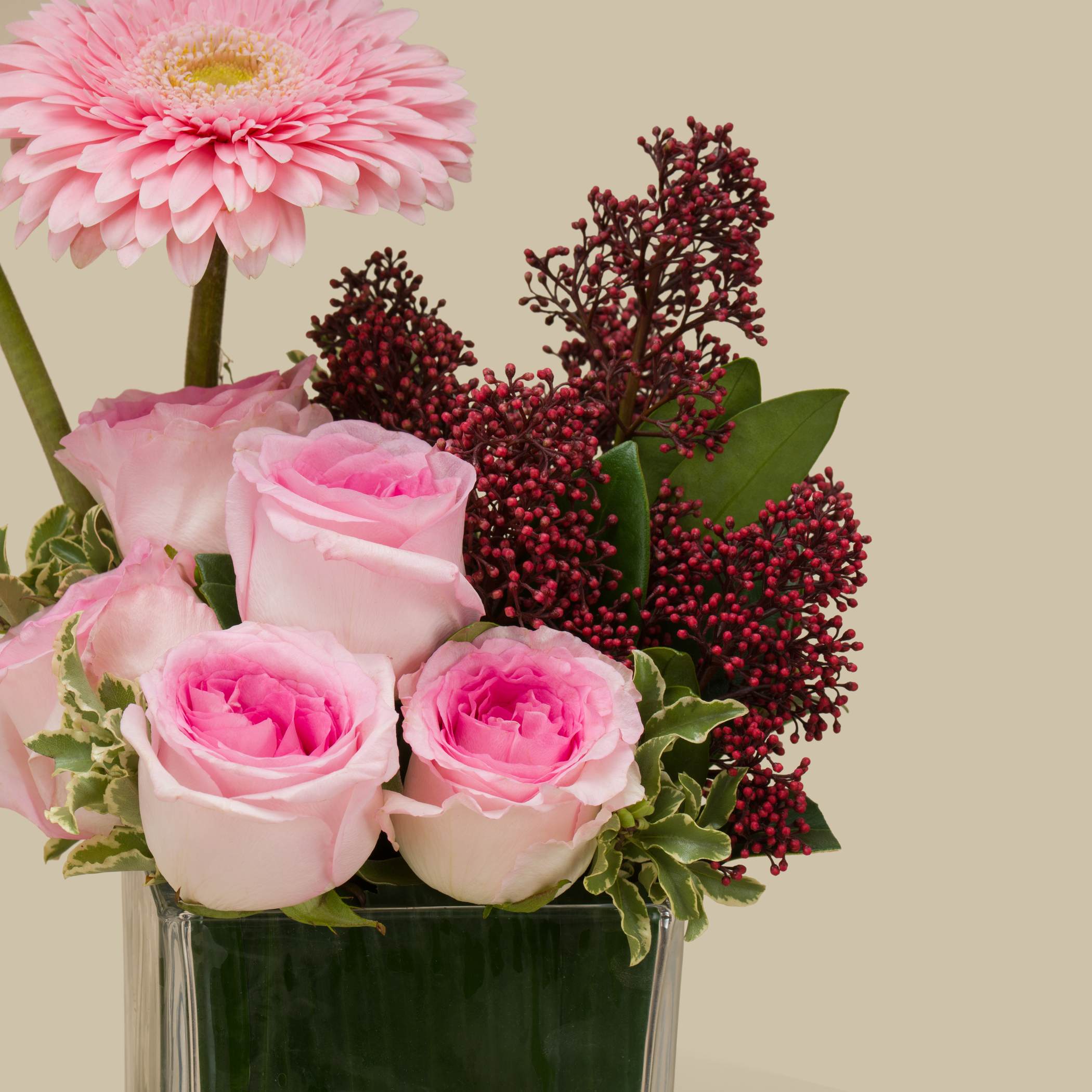 Pink Breeze Square Vase Pink Breeze Square Vase