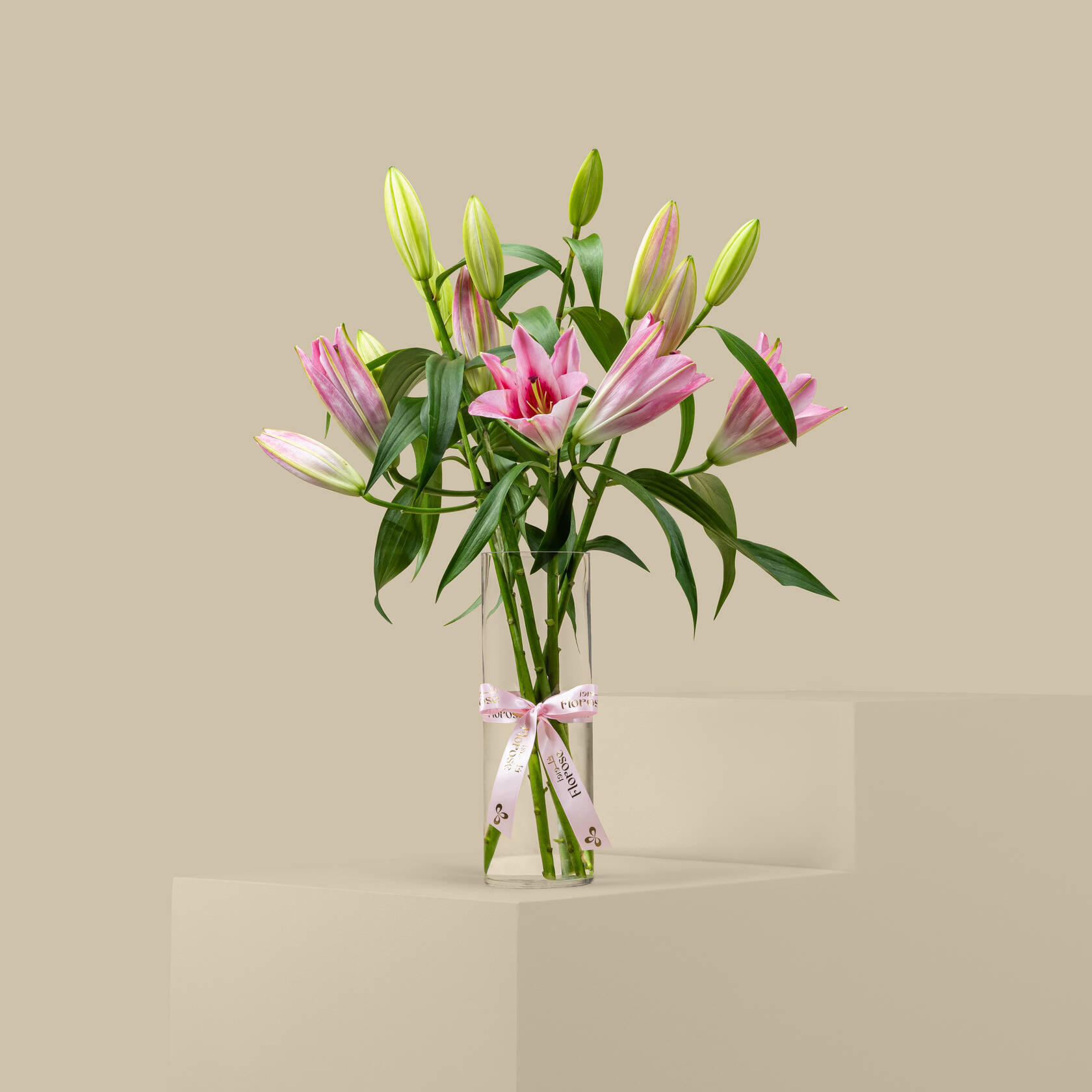 Soft Pink Lily Vase Soft Pink Lily Vase