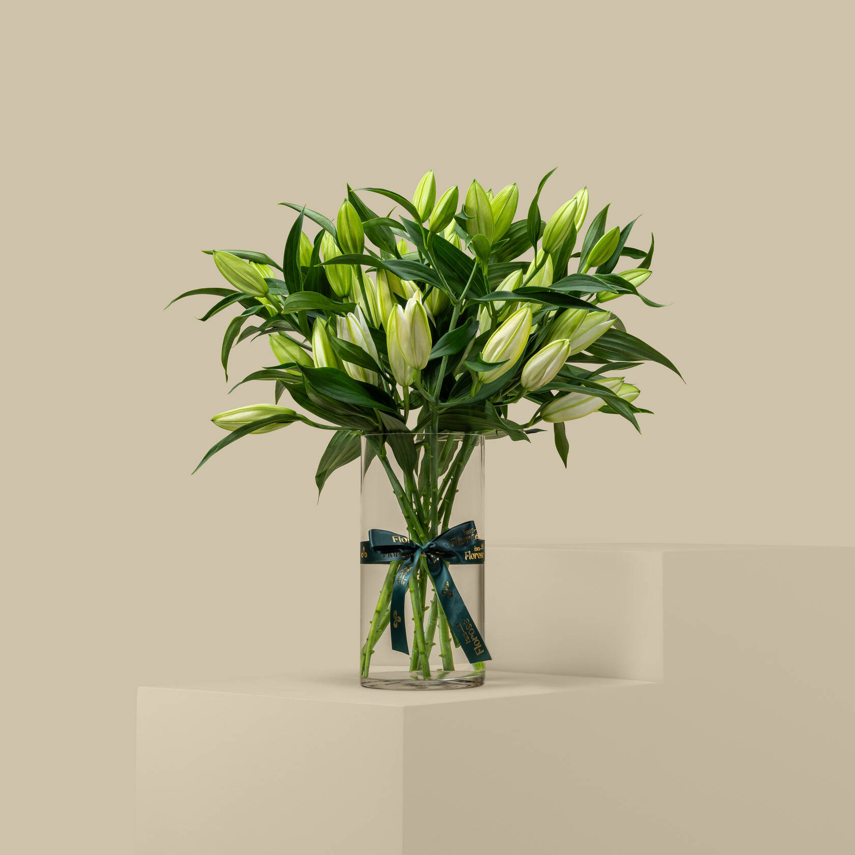 Pure White Lily Vase Pure White Lily Vase
