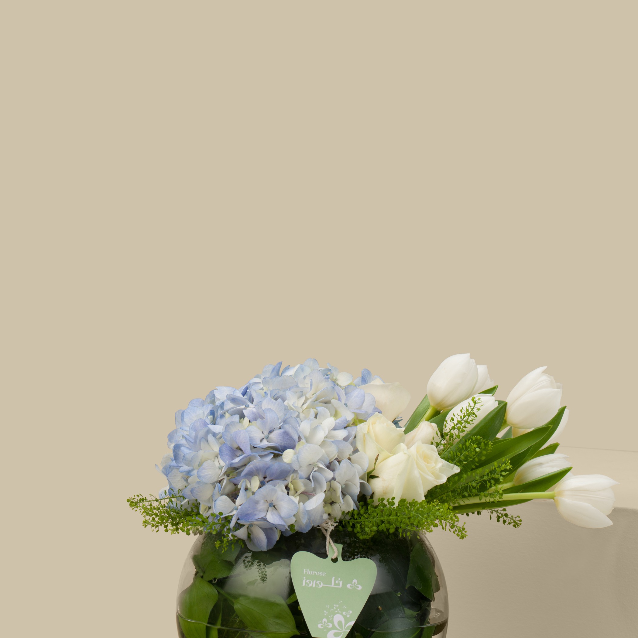 White Dew Round Vase White Dew Round Vase