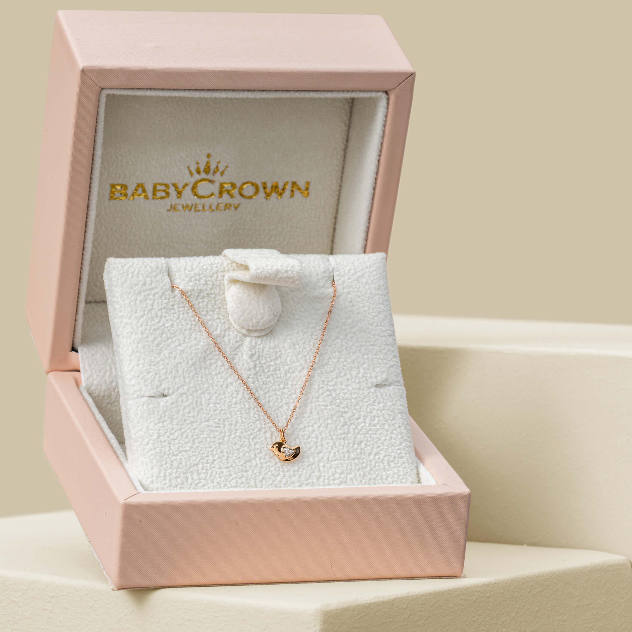 Baby Crown | Canary Bird Diamond Necklace Baby Crown | Canary Bird Diamond Necklace