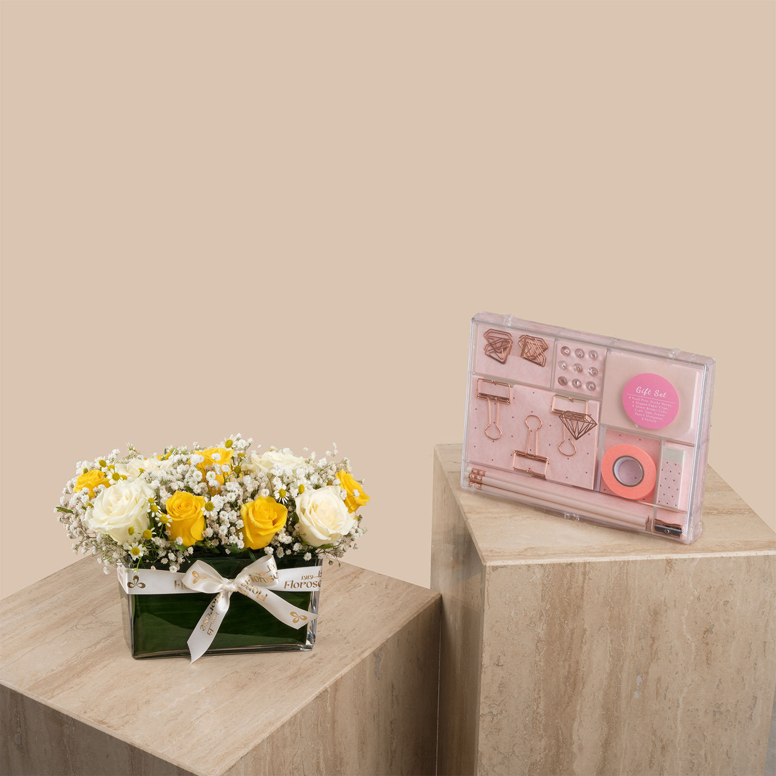Jarir Back To School Set - Pink | Joyful Vase Jarir Back To School Set - Pink | Joyful Vase
