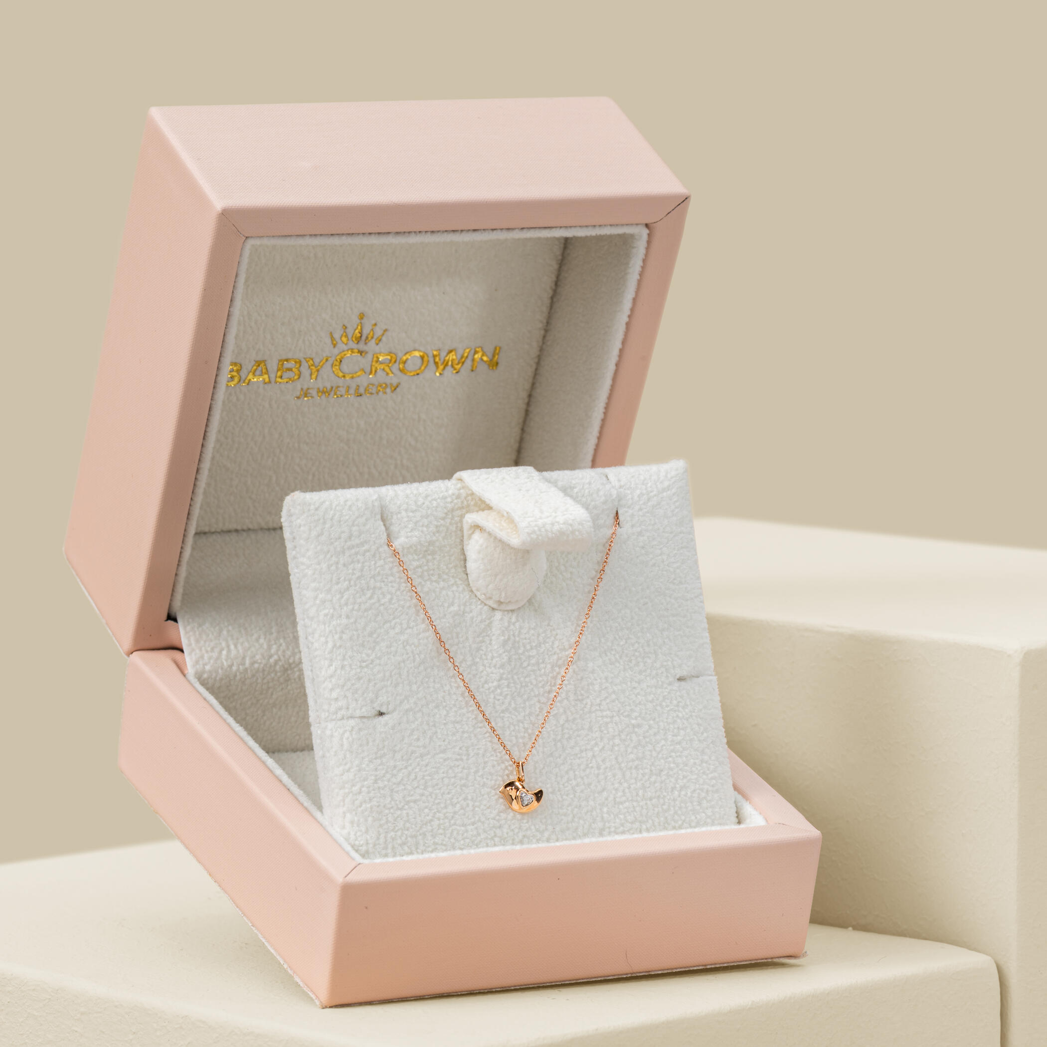Baby Crown | Canary Bird Diamond Necklace Baby Crown | Canary Bird Diamond Necklace