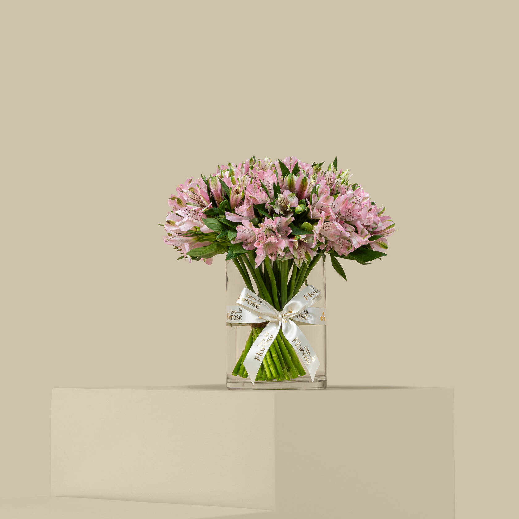 Pink Alstroemeria Vase Pink Alstroemeria Vase