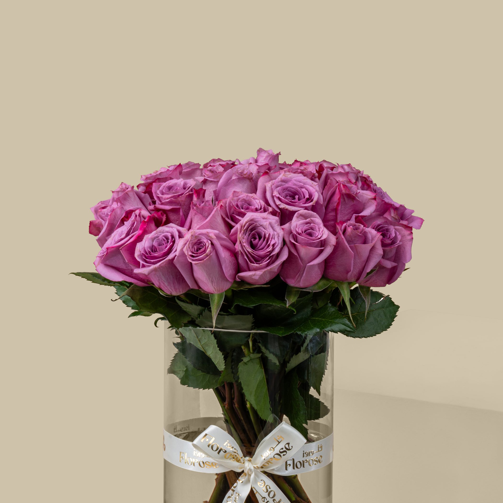 Attractive Rose Vase Purple | 35 Flowers Attractive Rose Vase Purple | 35 Flowers