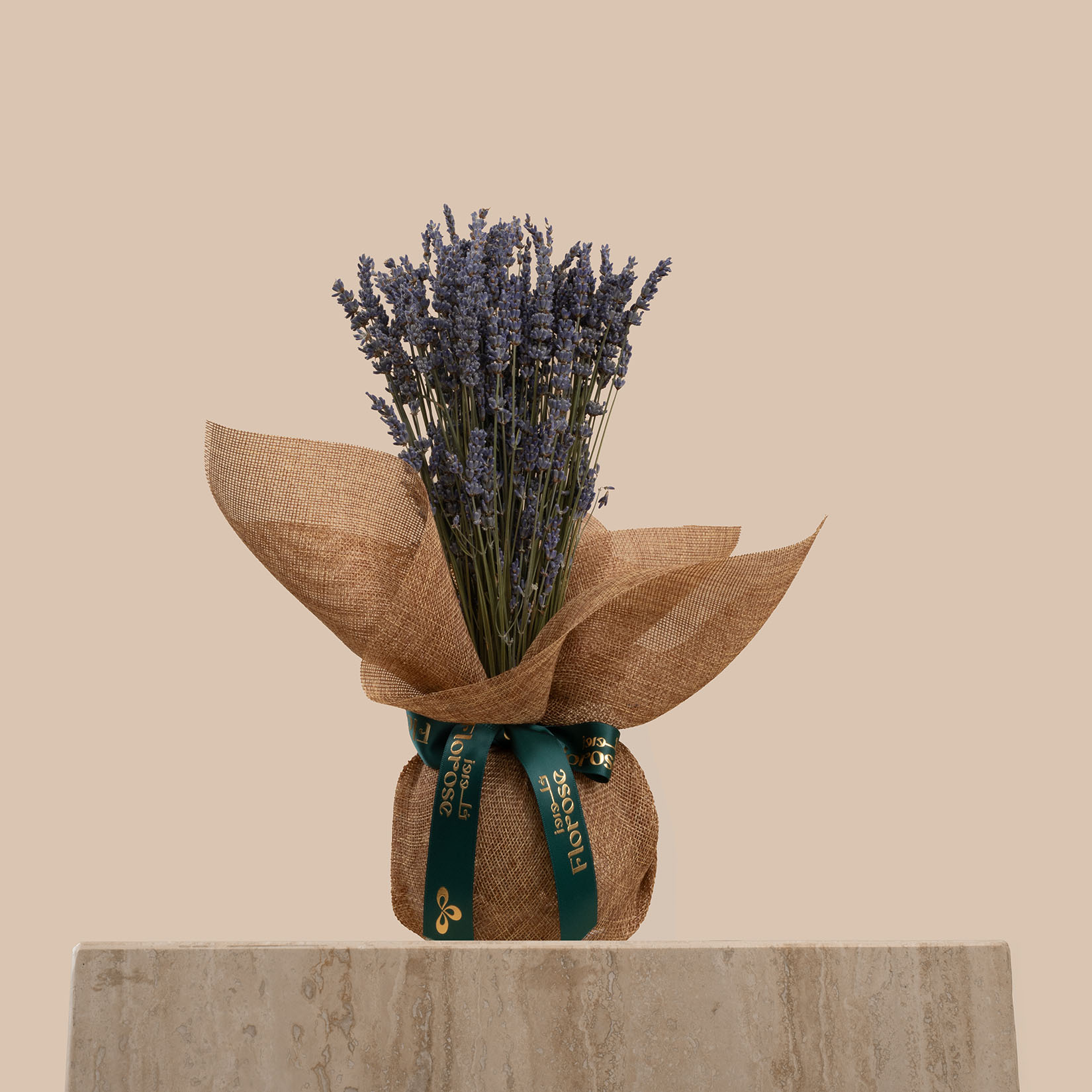 Preserved Lavender Round Vase Preserved Lavender Round Vase