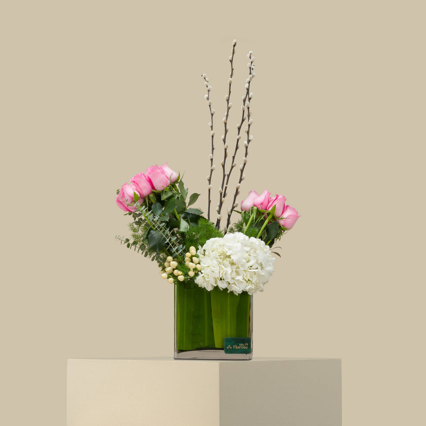 Eternal Bloom Square Vase Eternal Bloom Square Vase