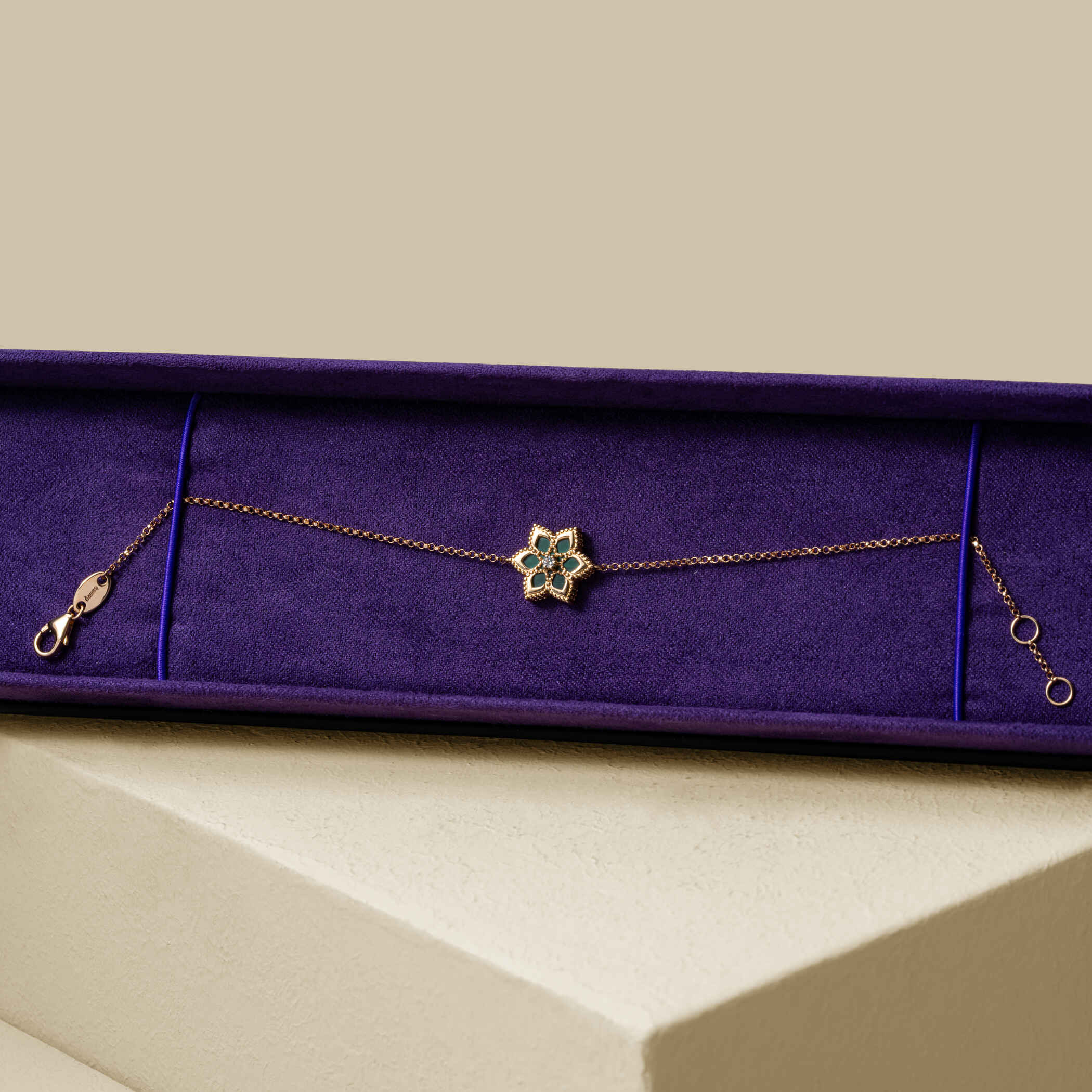 Damas | Stella D'Oro Rose Gold Diamond And Malachite Bracelet Damas | Stella D'Oro Rose Gold Diamond And Malachite Bracelet