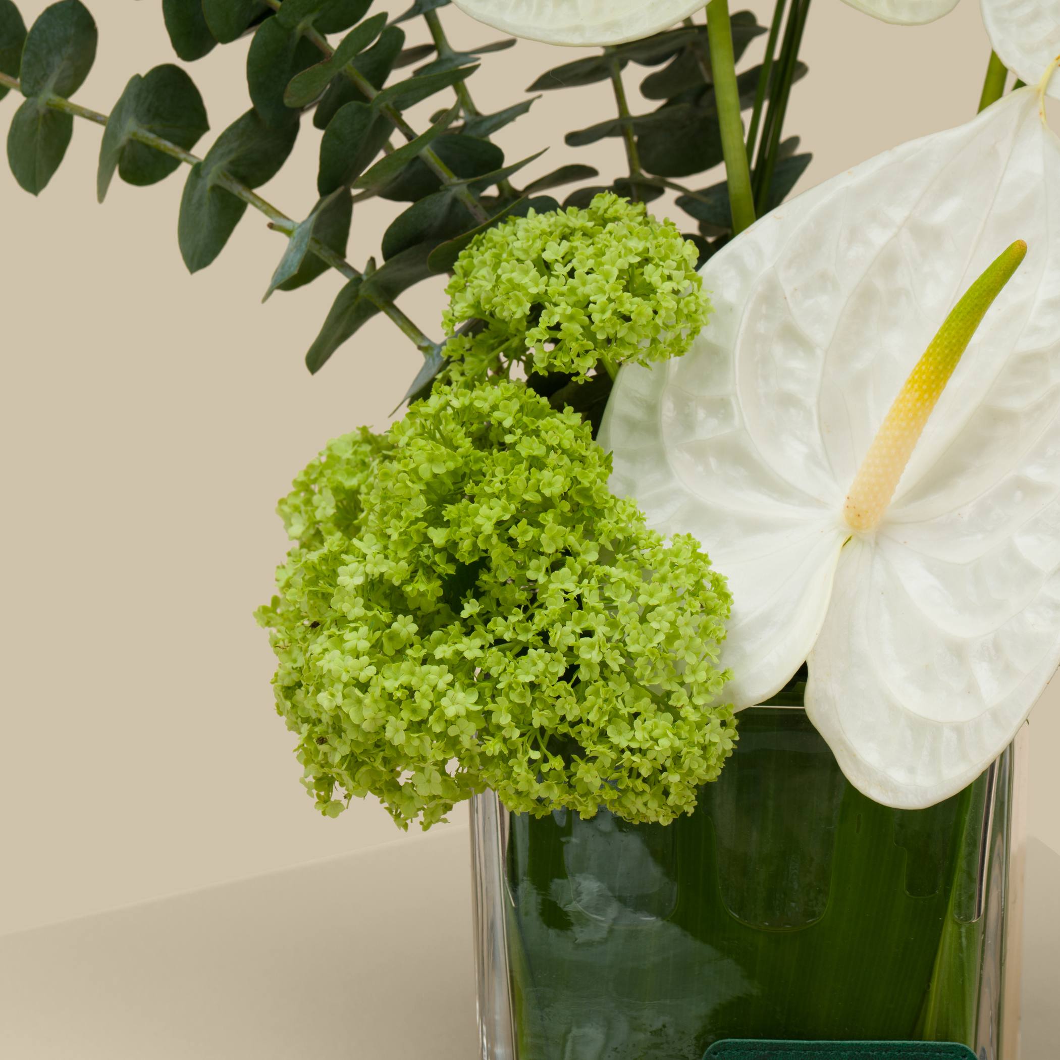 White Horizon Square Vase White Horizon Square Vase