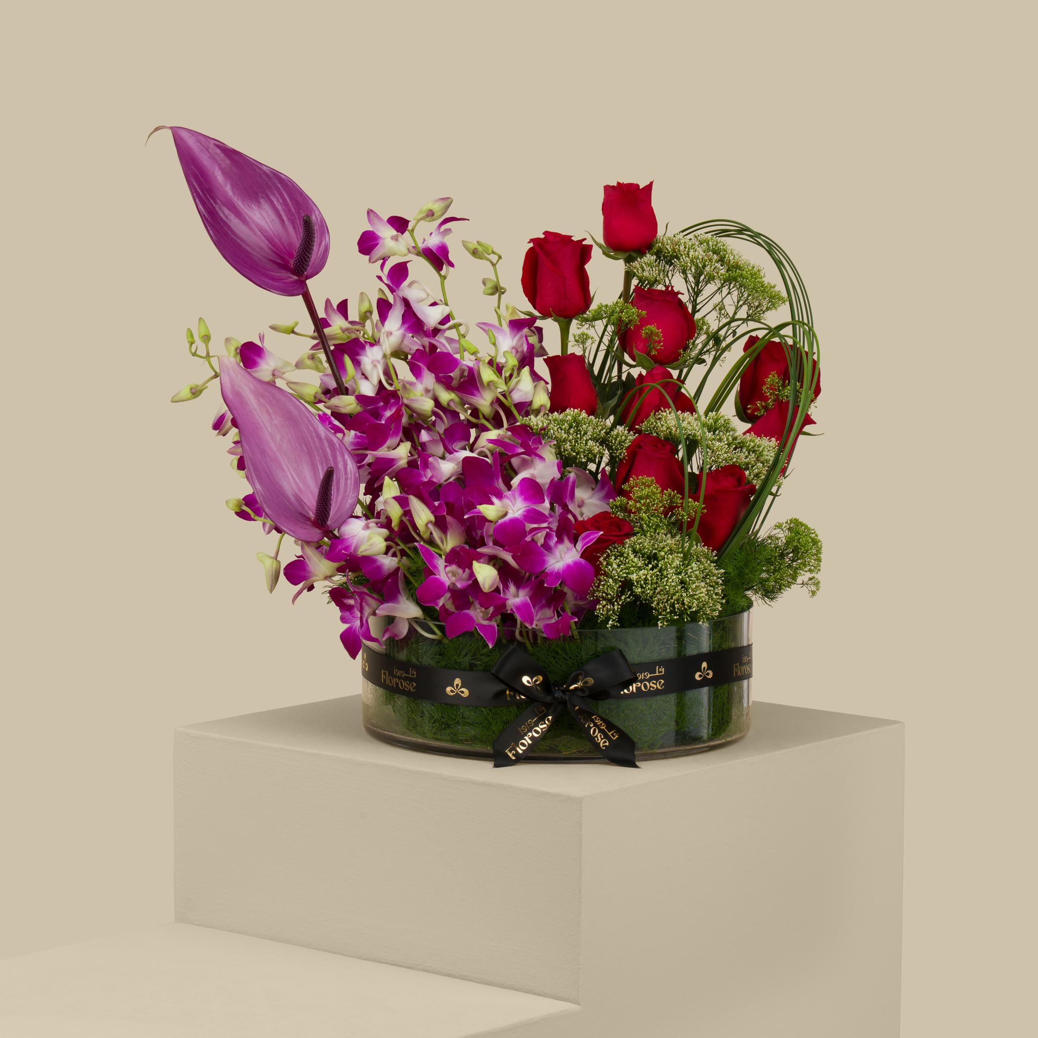 Elysian Bloom Round Vase Elysian Bloom Round Vase