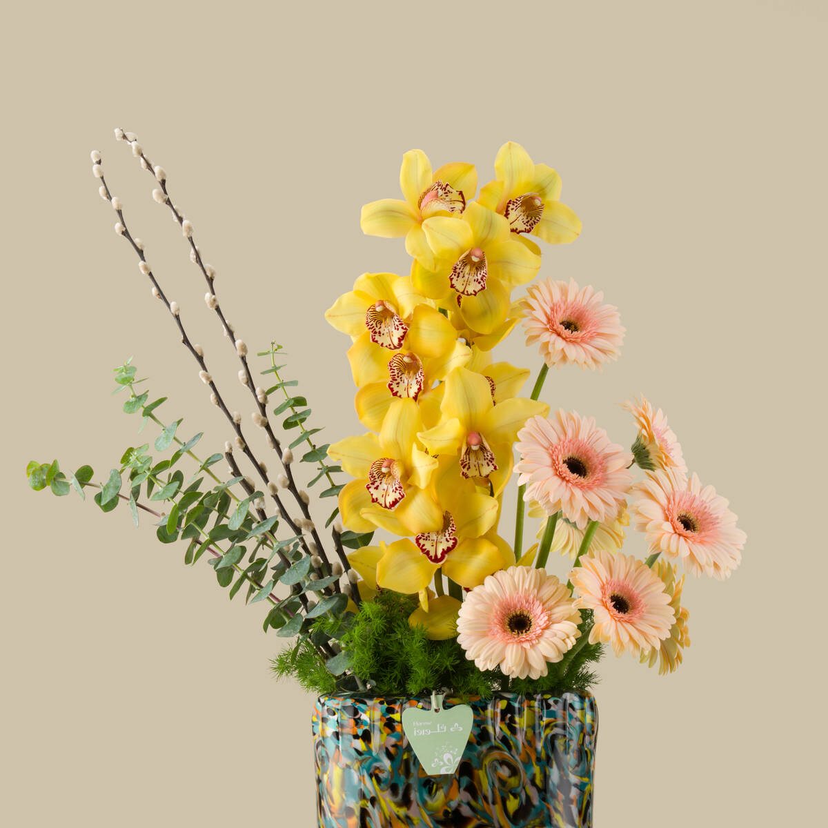 مزهرية بريميوم البتلات الذهبية مزهرية بريميوم البتلات الذهبية