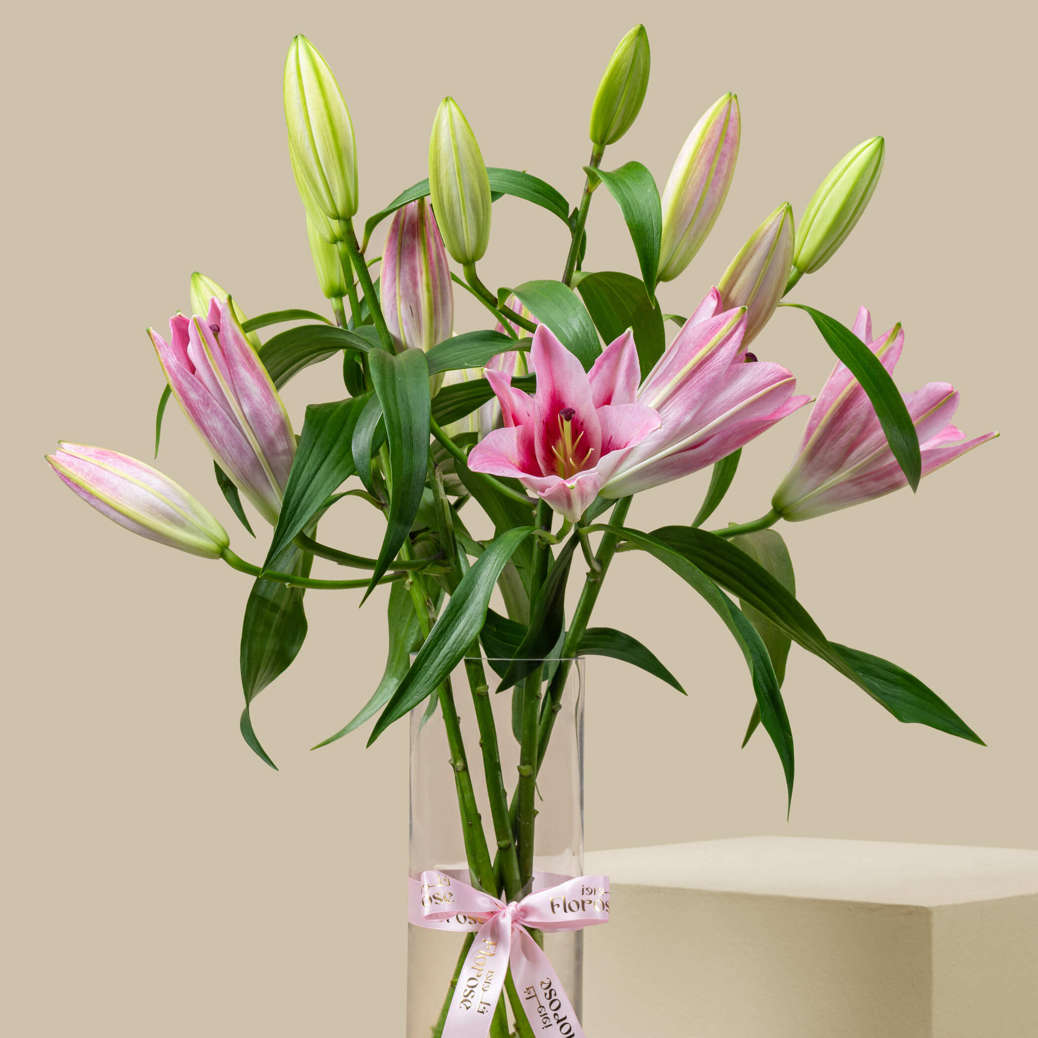 Soft Pink Lily Vase Soft Pink Lily Vase