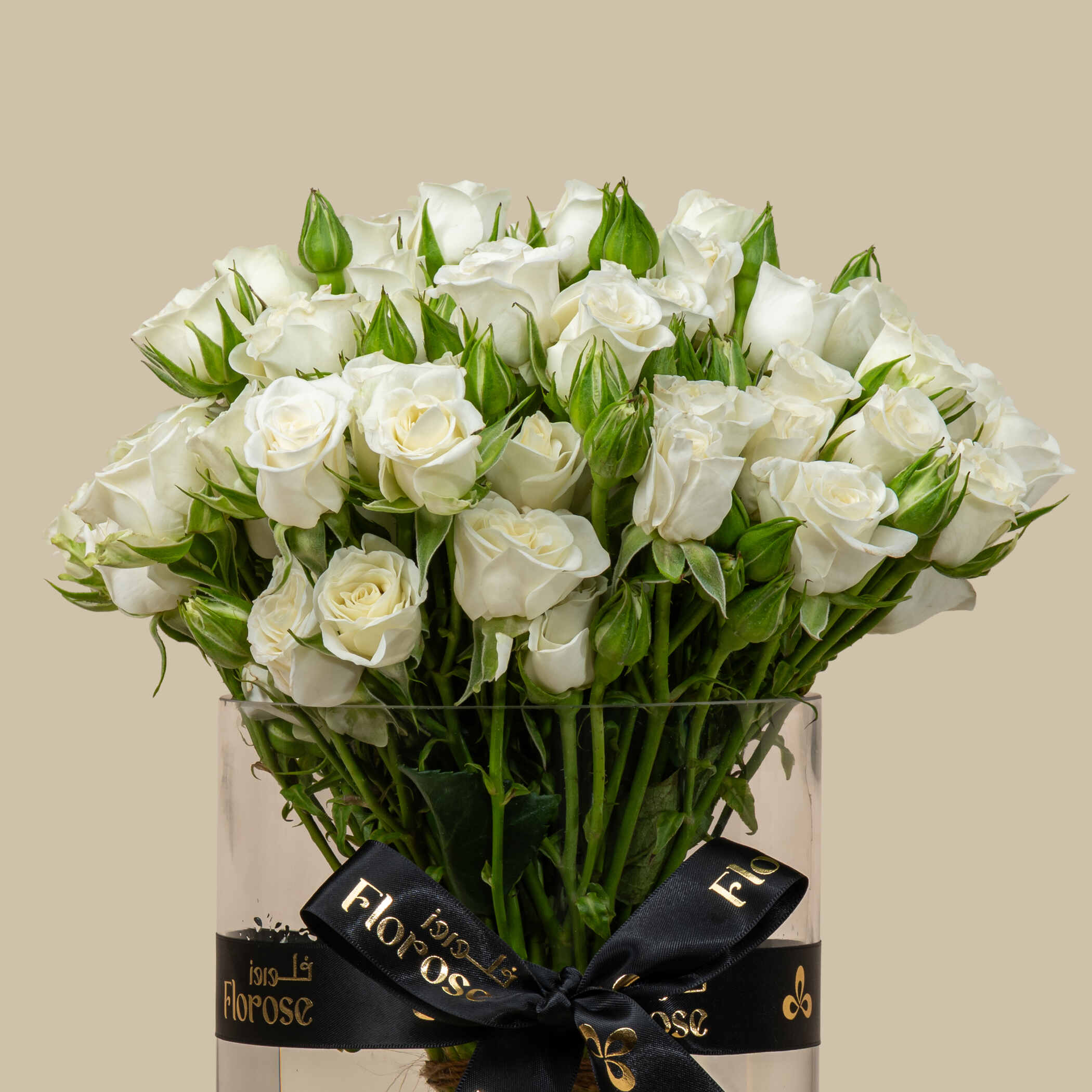 Dreamy Spray Rose Vase White | 20 Flowers Dreamy Spray Rose Vase White | 20 Flowers
