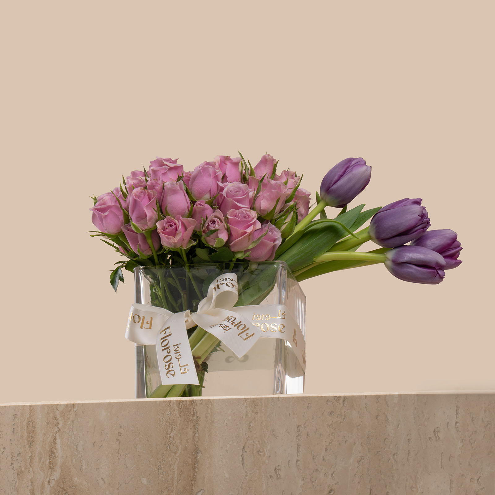 Purple Square Vase Purple Square Vase