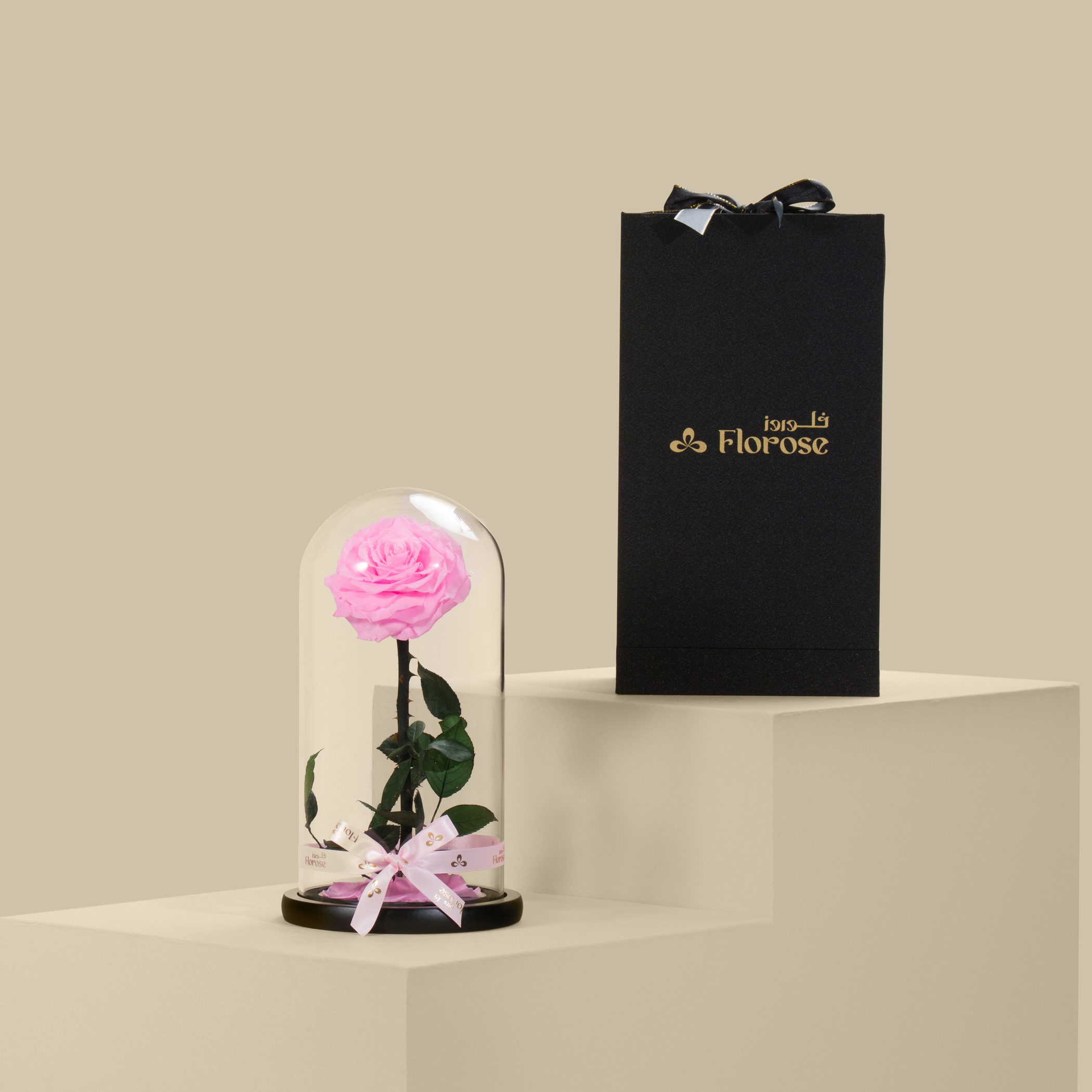 Preserved Pink Rose Preserved Pink Rose