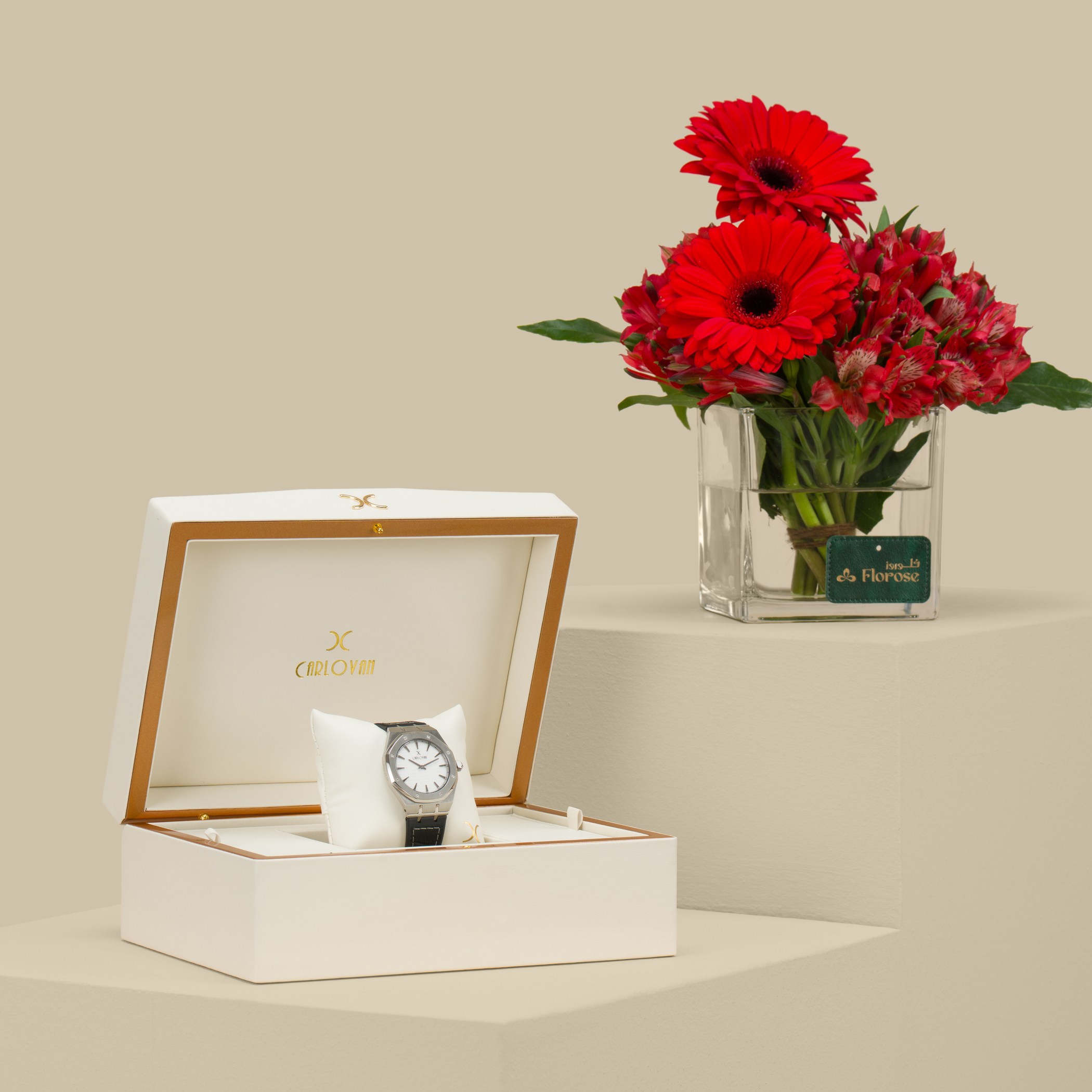 Carlovan Diamond Men's Watch | Refreshing Love Square Vase Carlovan Diamond Men's Watch | Refreshing Love Square Vase