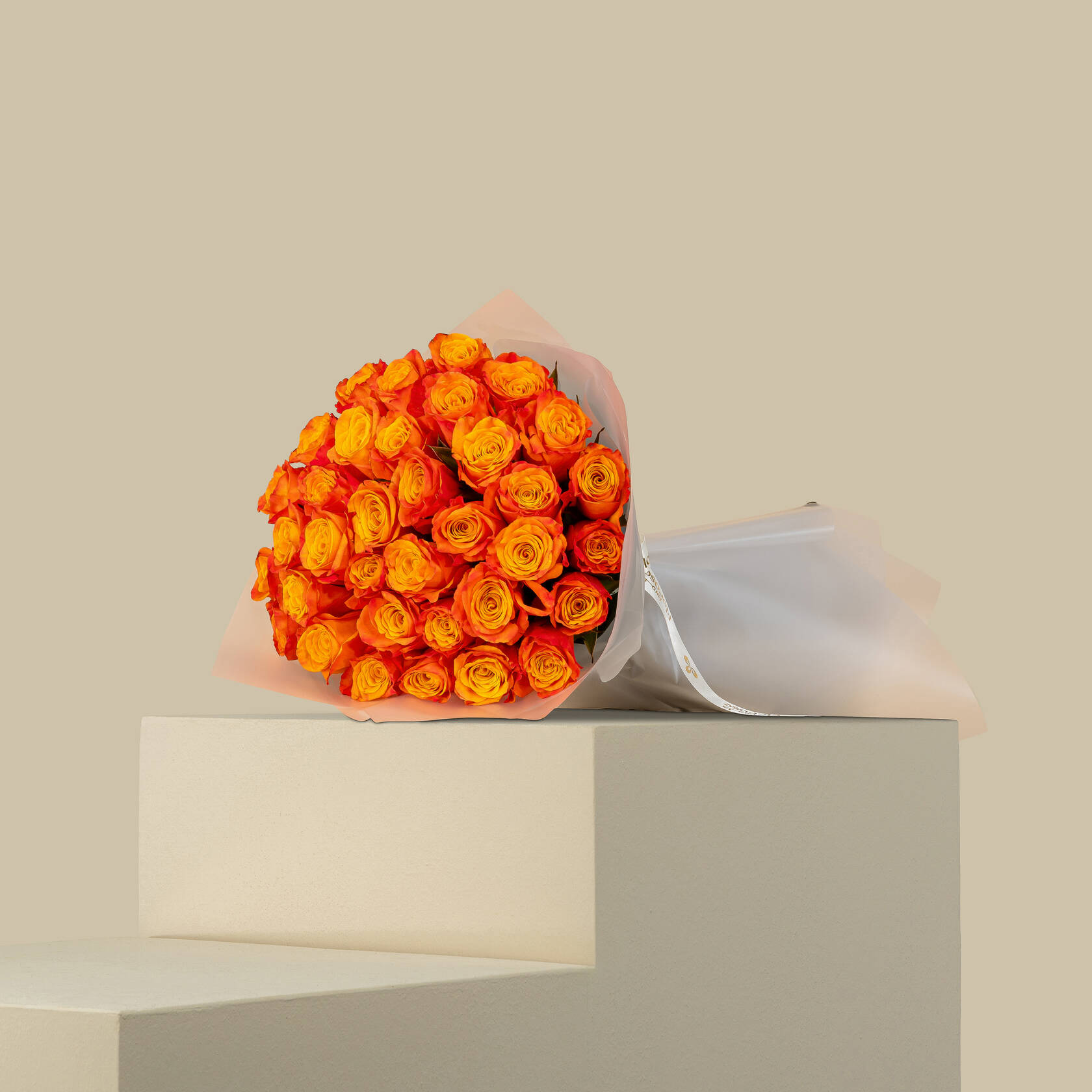 Exquisite Rose Bouquet Orange | 35 Flowers Exquisite Rose Bouquet Orange | 35 Flowers