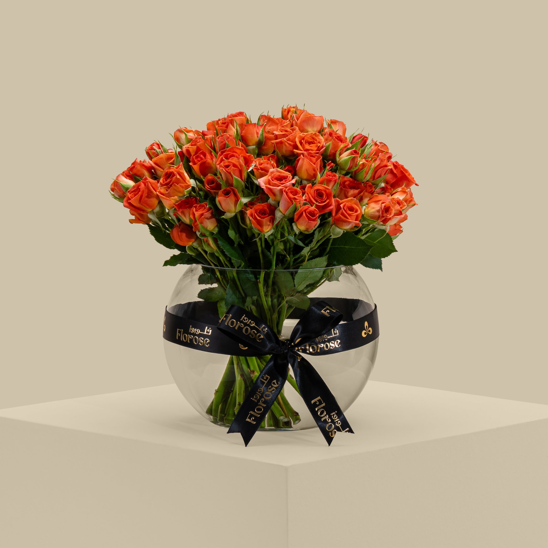 Stunning Spray Rose Vase Orange | 30 Flowers Stunning Spray Rose Vase Orange | 30 Flowers