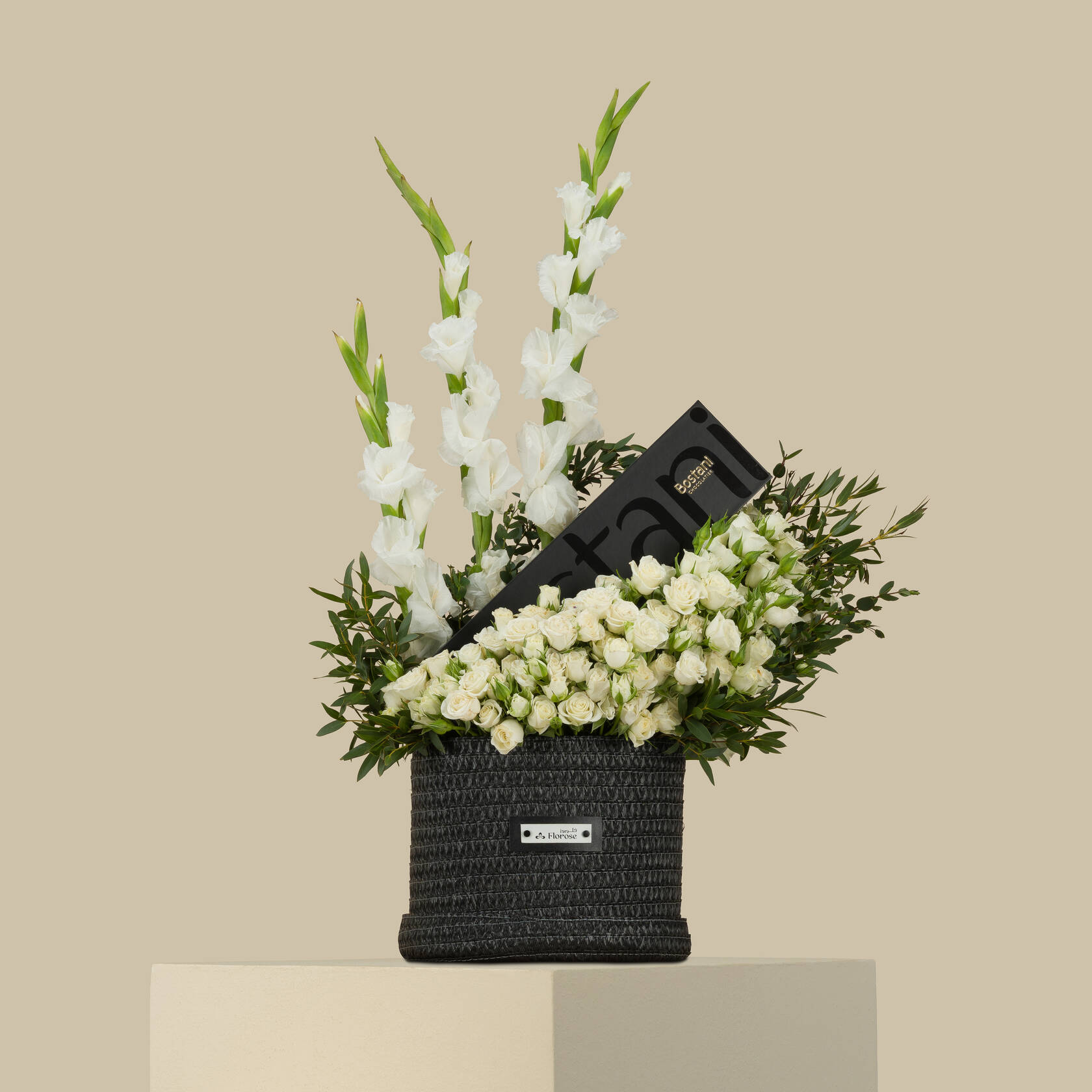 Bostani Small Black Chocolate Box | Serenity Flowers Bostani Small Black Chocolate Box | Serenity Flowers