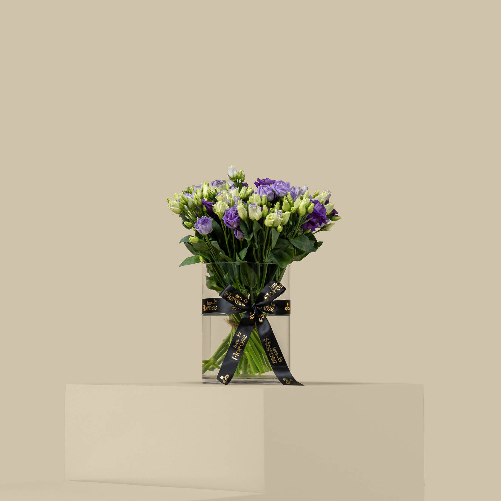 Blue Eustoma Vase Blue Eustoma Vase