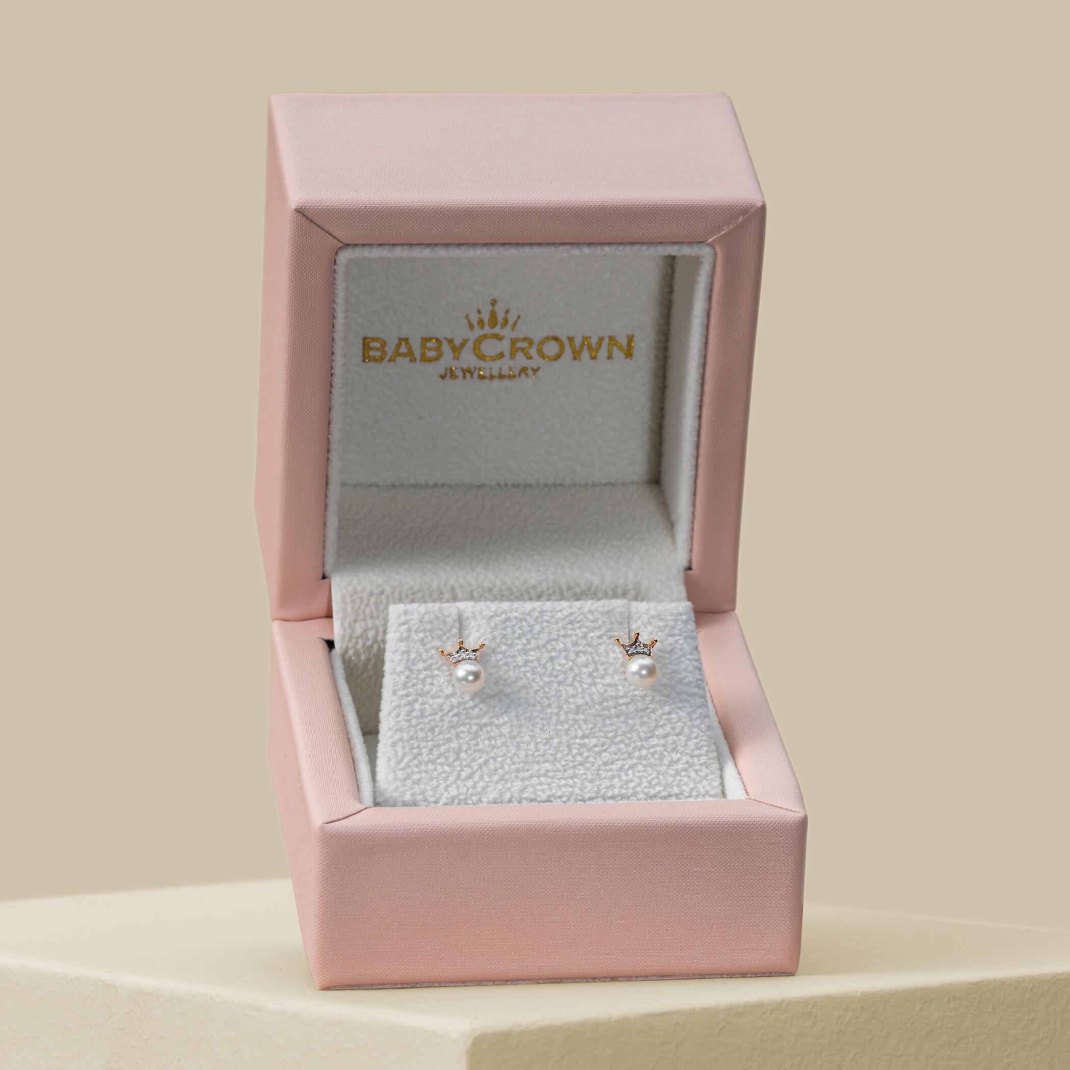 Baby Crown | My Princess Pearl And Diamond Earrings Baby Crown | My Princess Pearl And Diamond Earrings